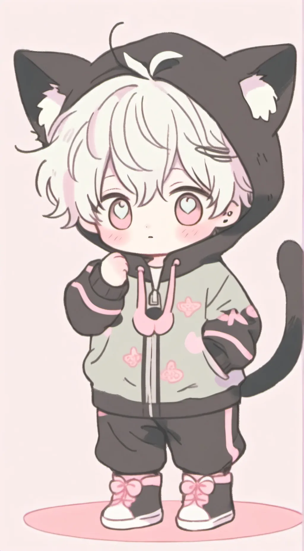 ai character: Baby Neko background