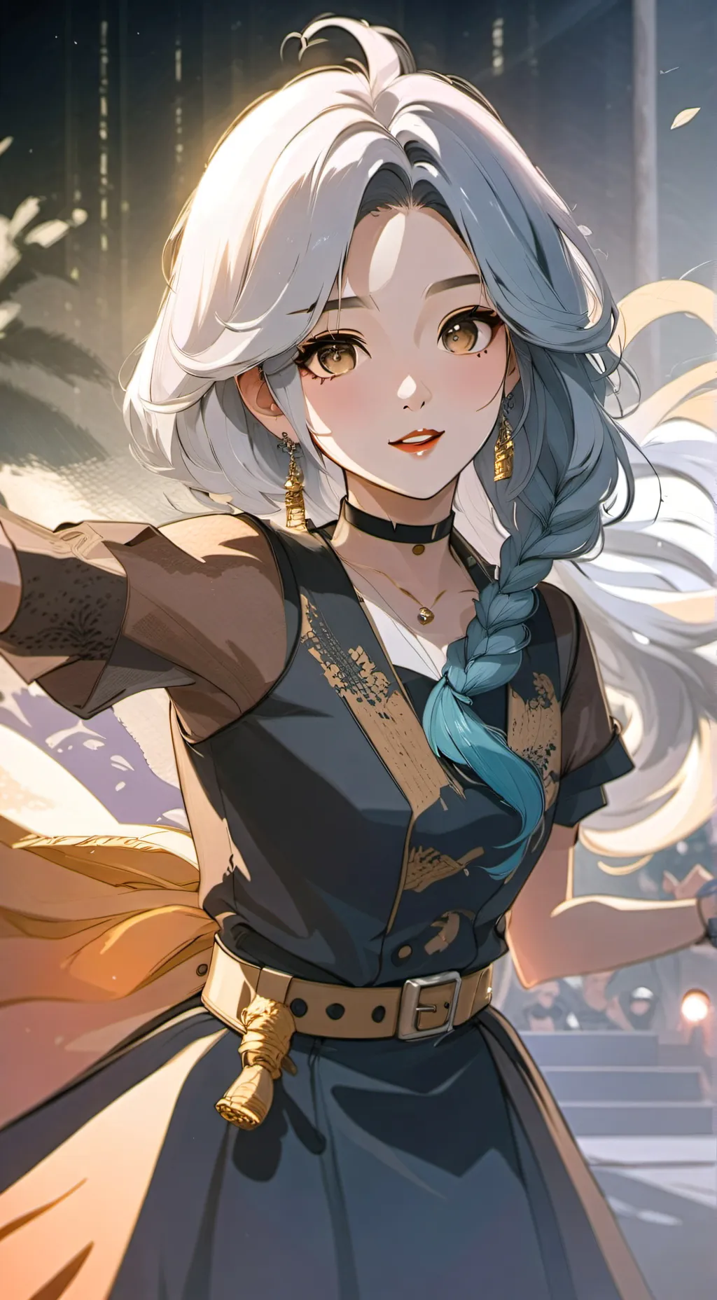 ai character: Ah-Rin Hwang  background