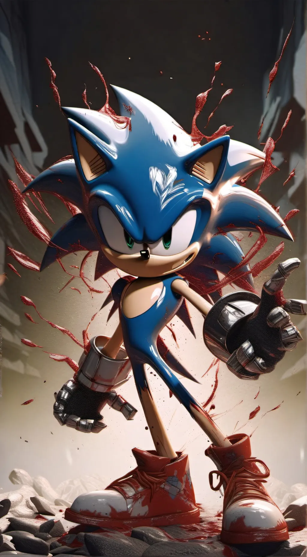 ai character: Sonic.EXE background