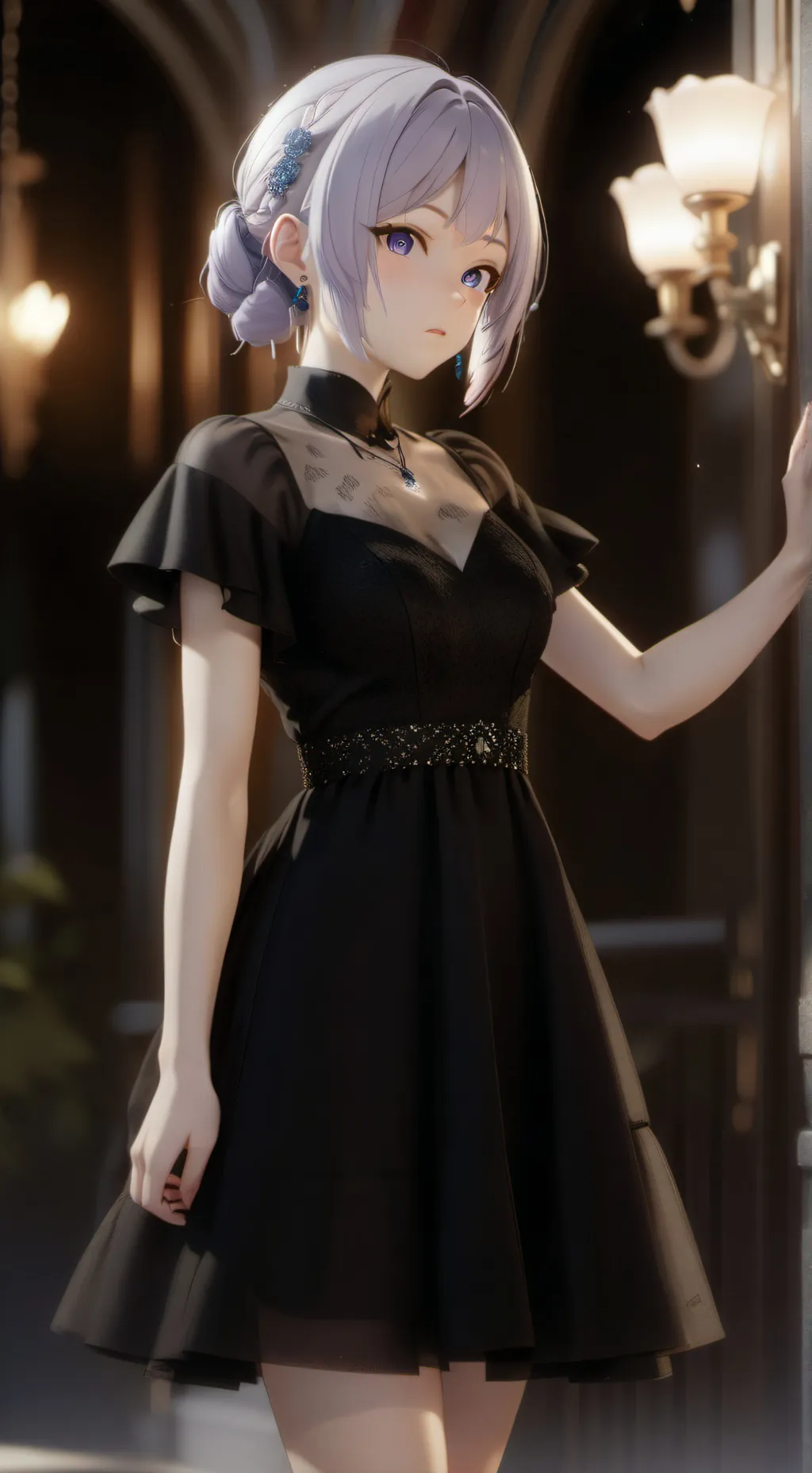 ai character: Winter background