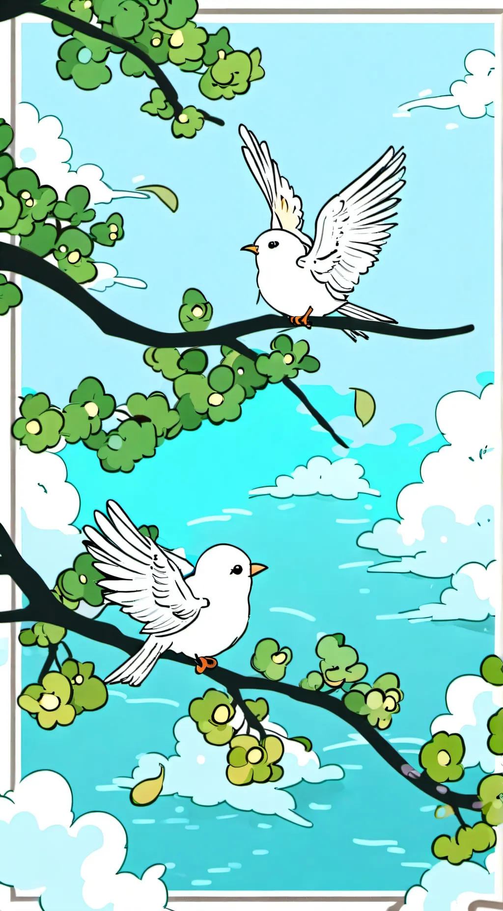 ai character: minty eggy party  background