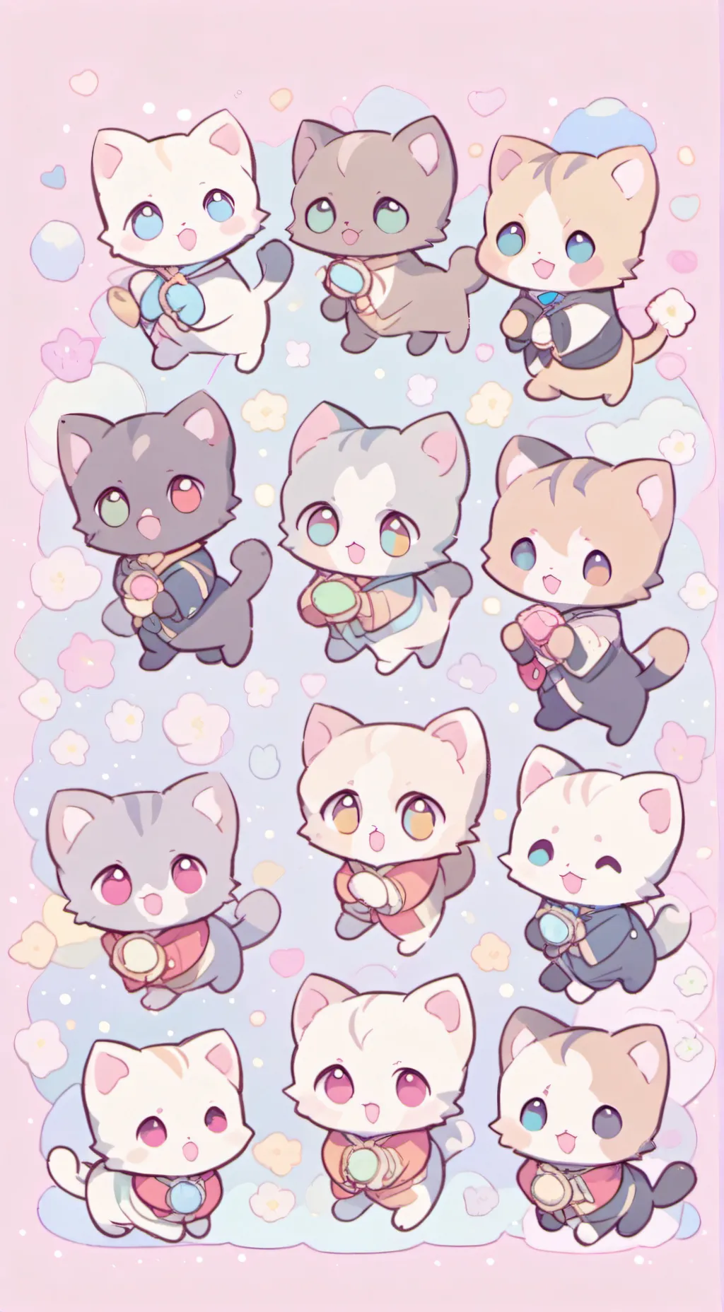 ai character: u r the kittens!! background