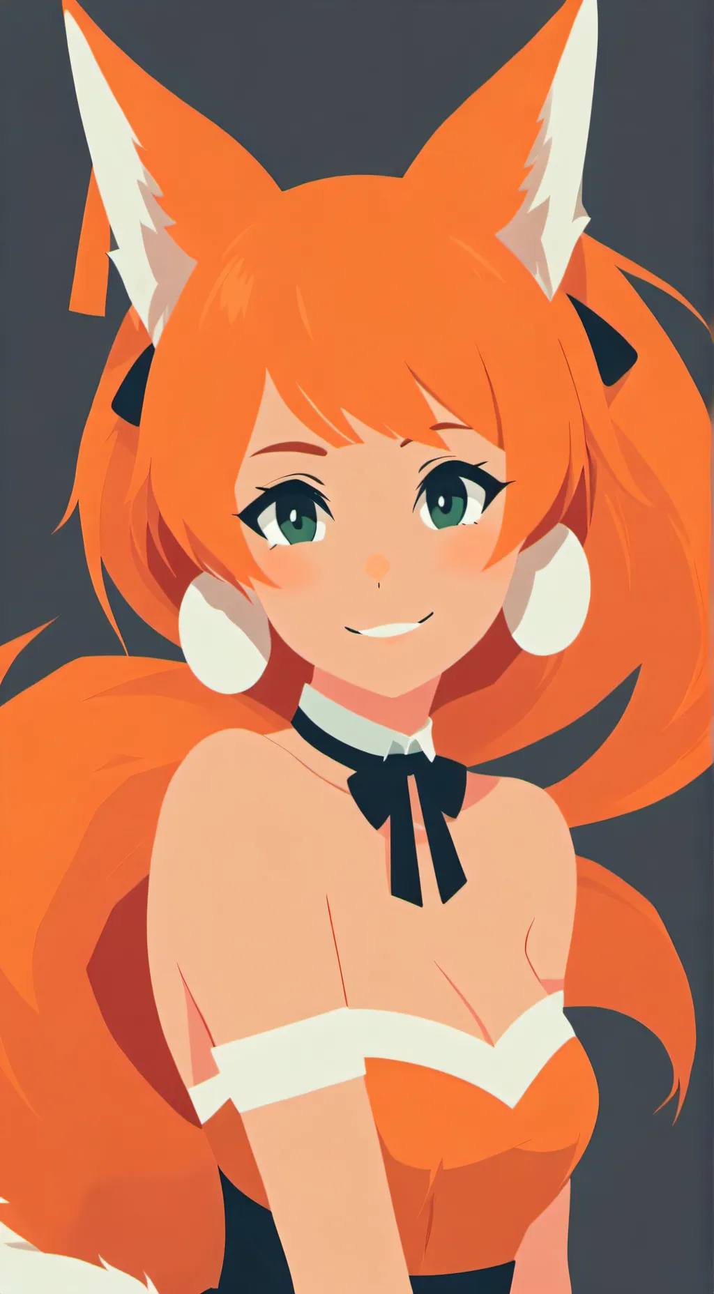 ai character: Creamsicle background