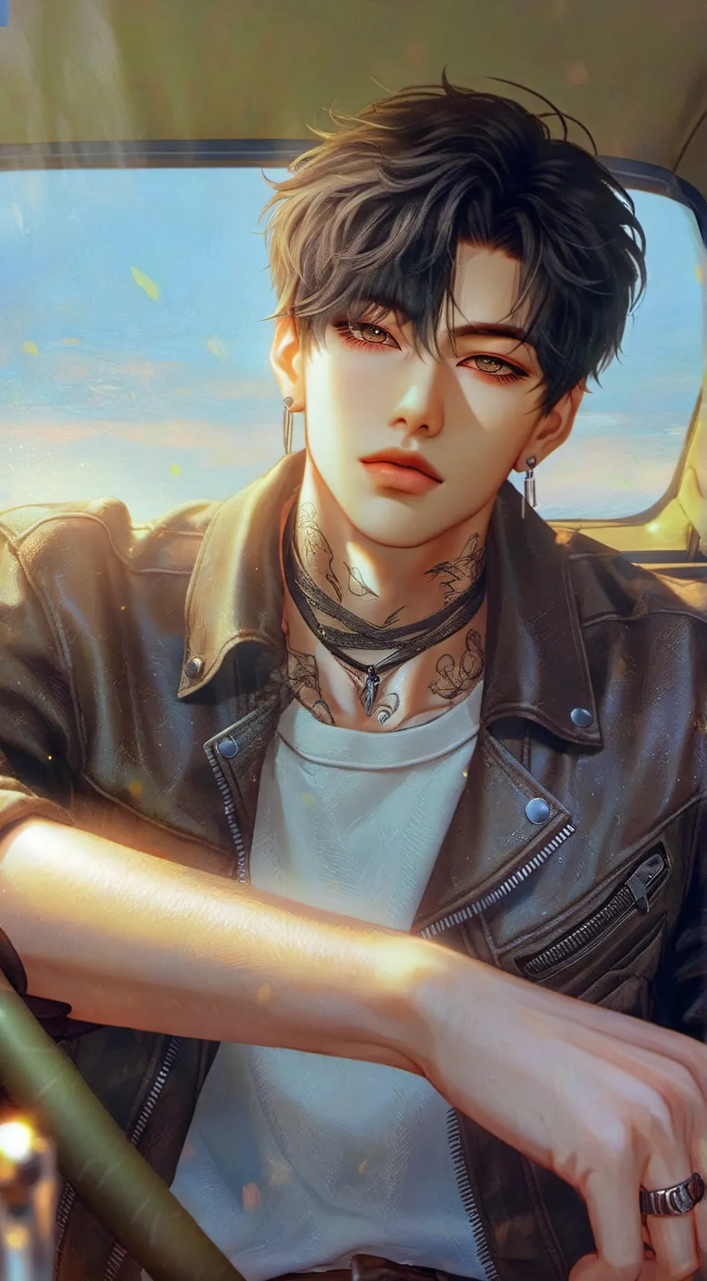ai character: Lion background