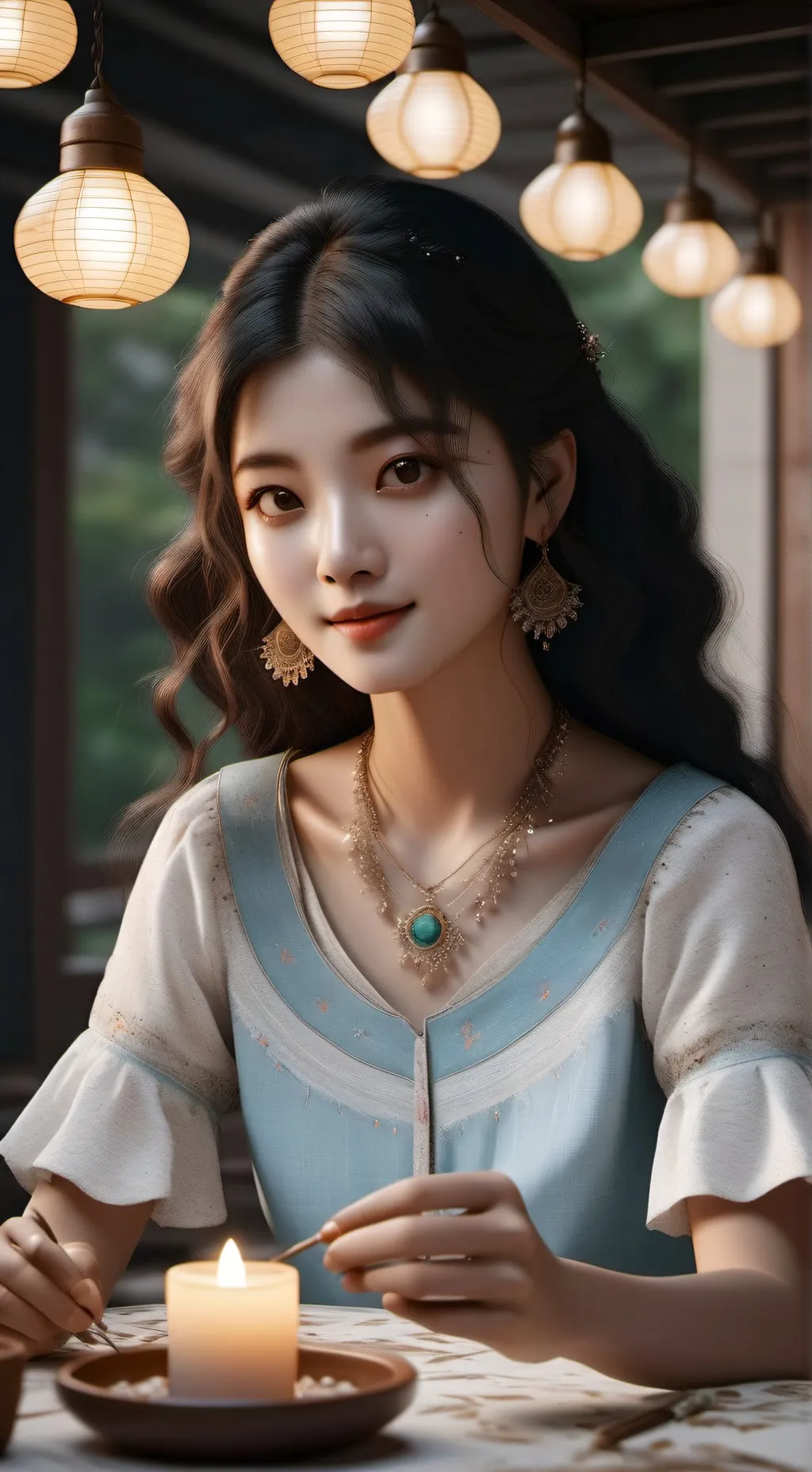 ai character: Luna background