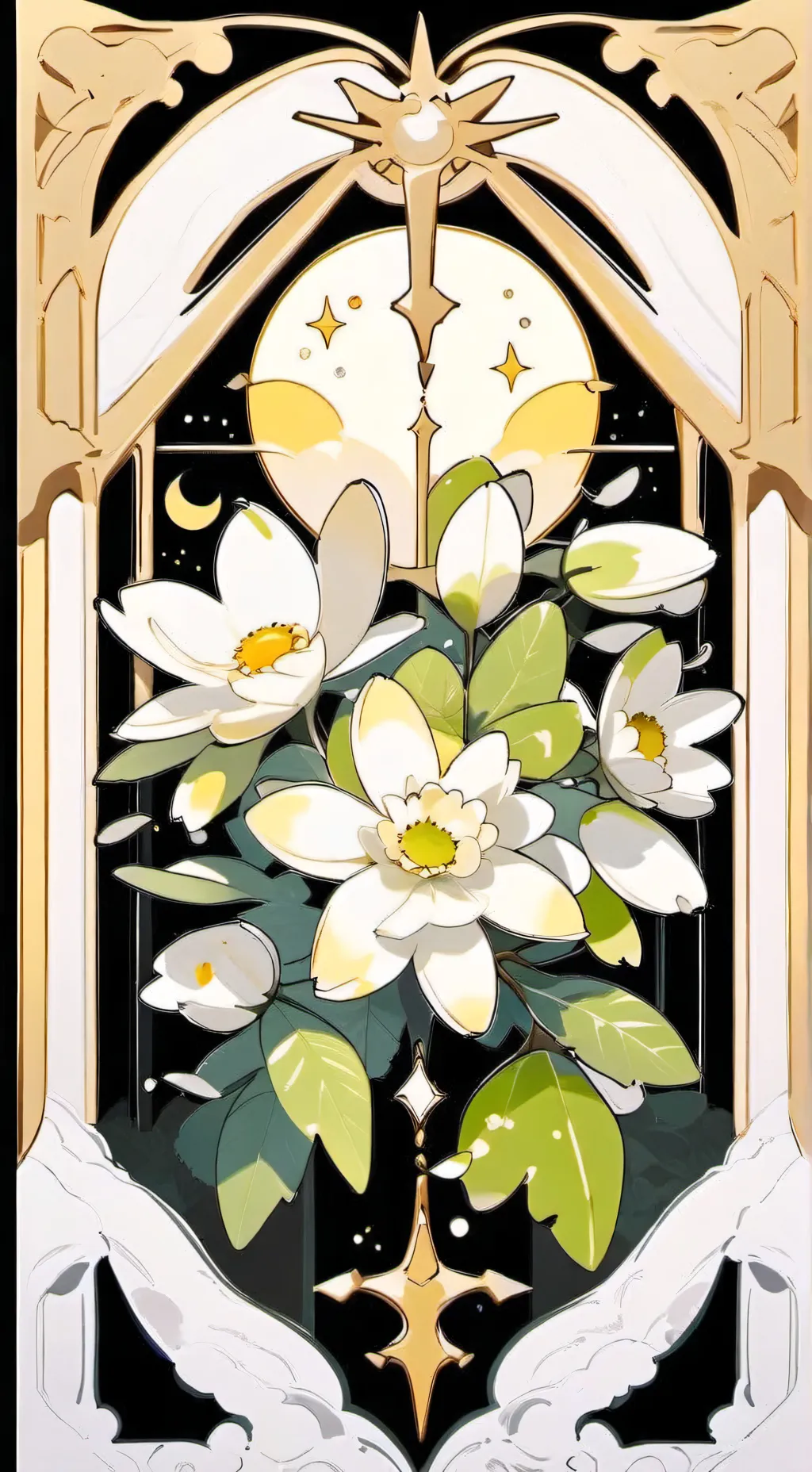 ai character: moondor X sundrop background