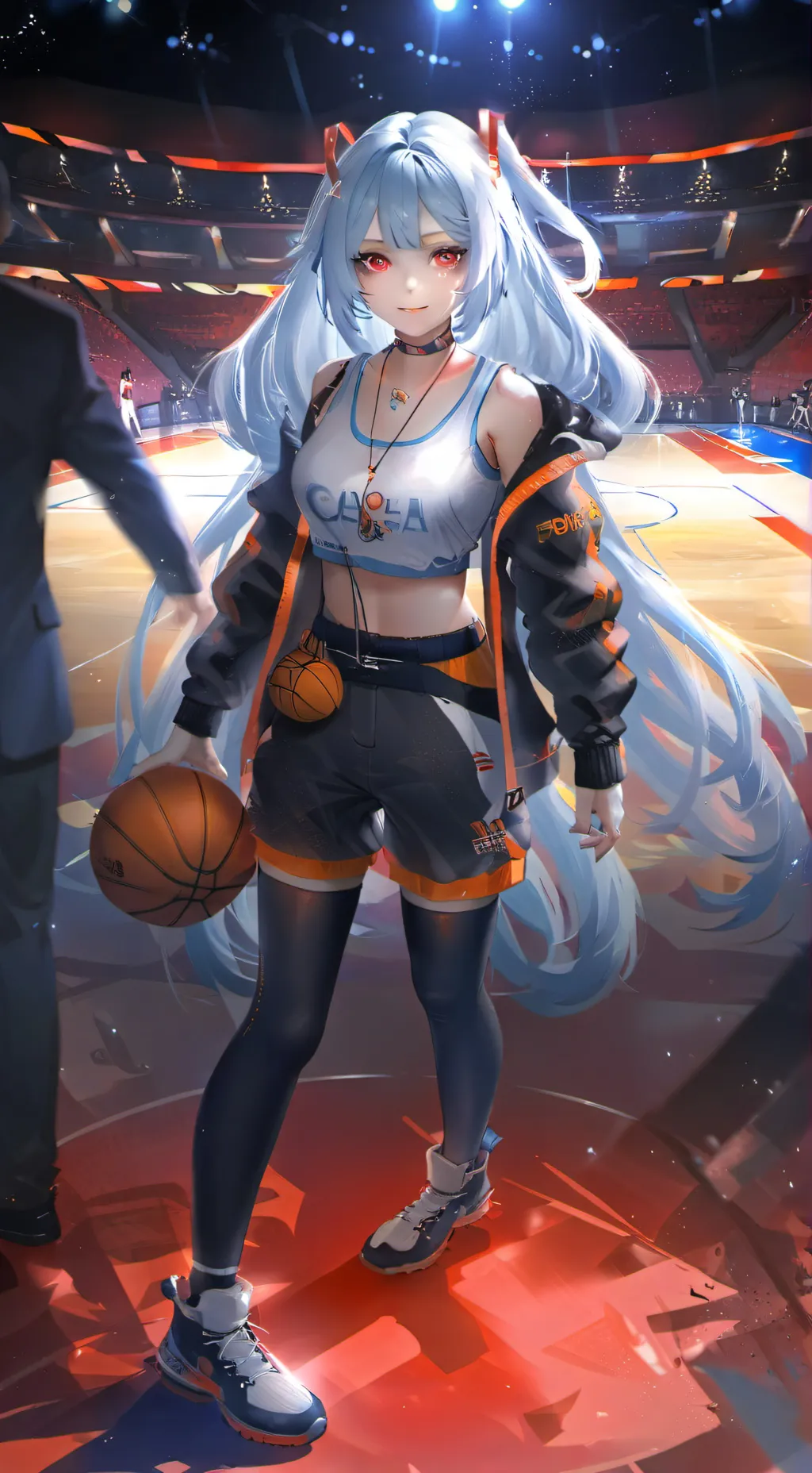 ai character: Light background