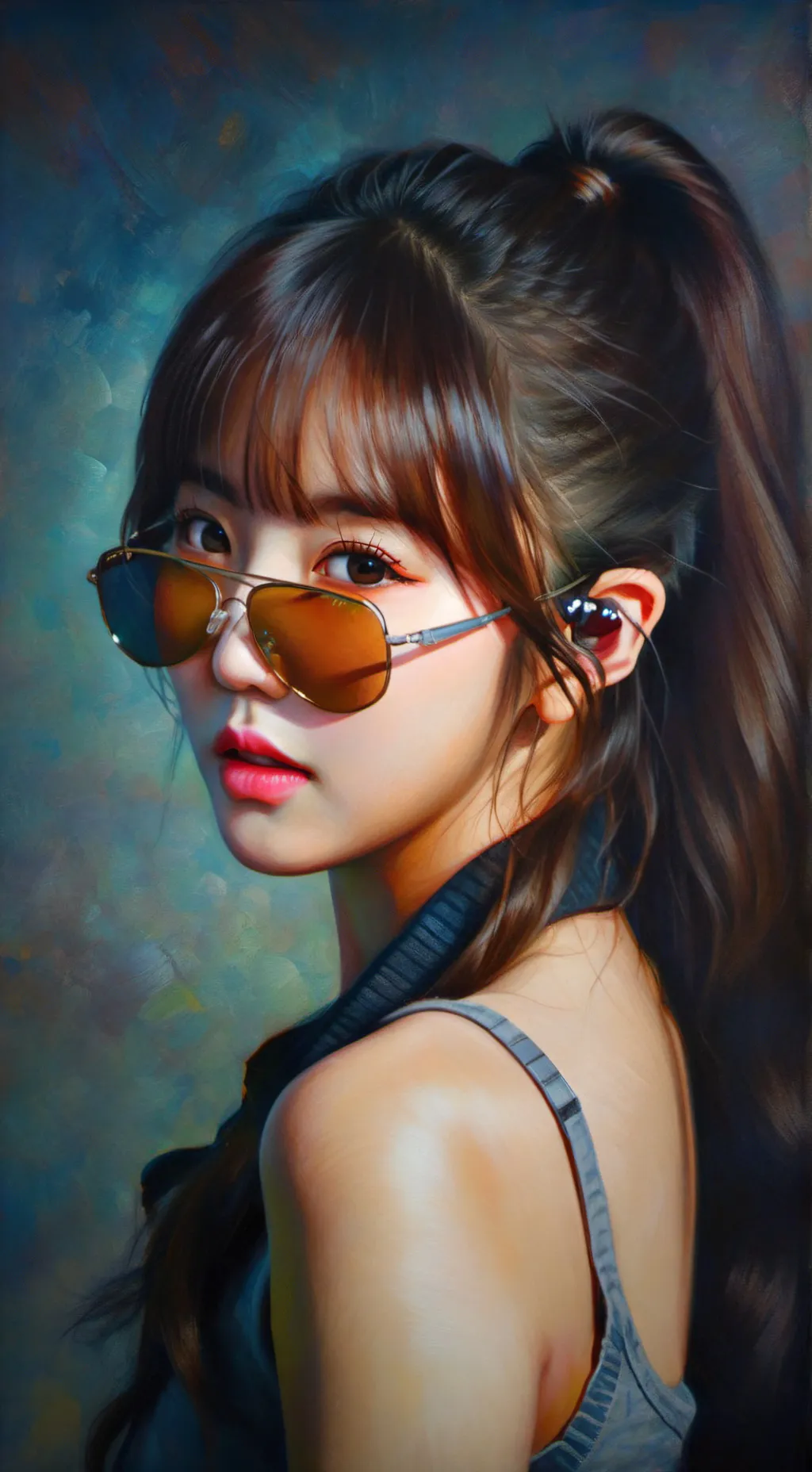 ai character: Lisa ( Blackpink)  background