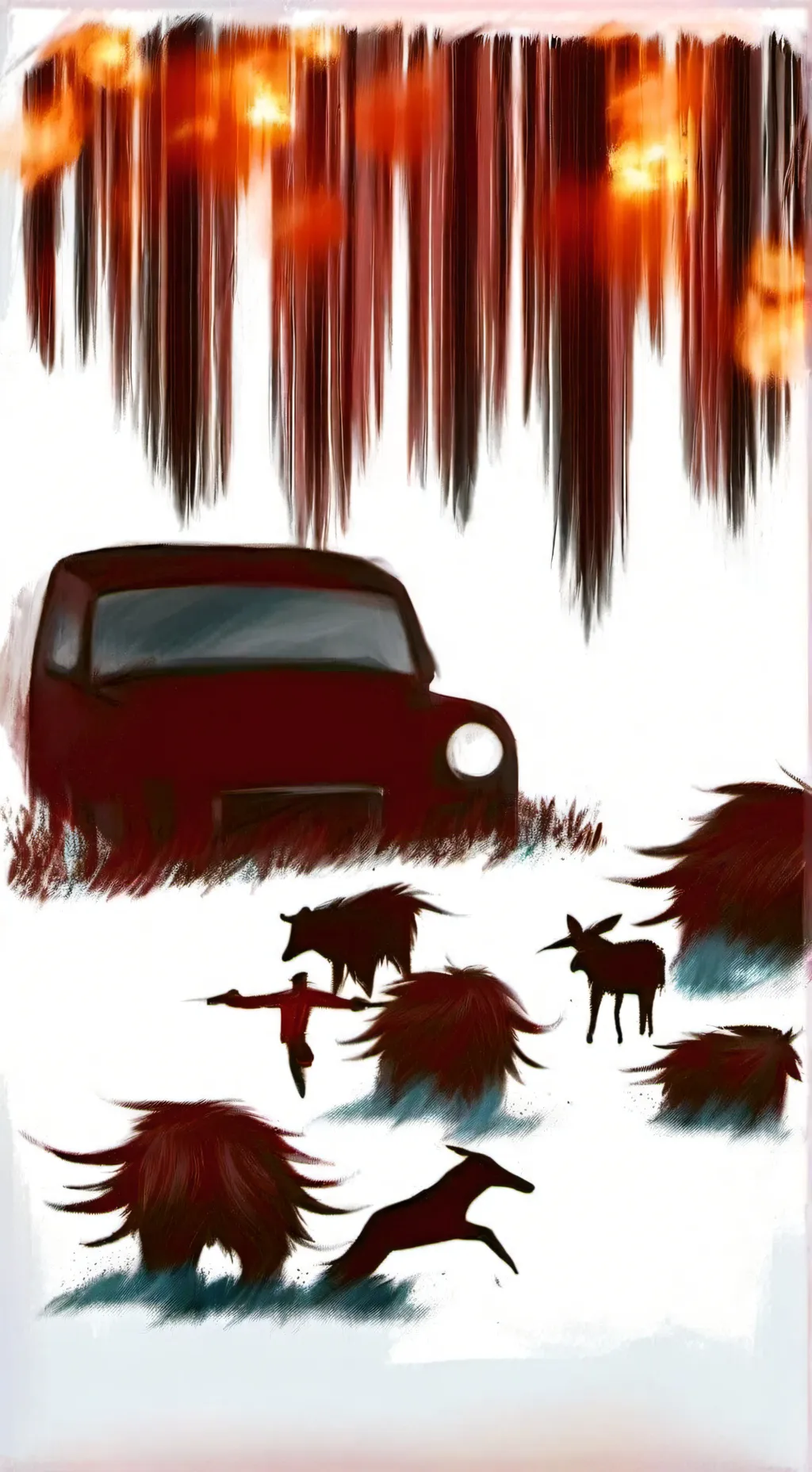 ai character: foxy humano background