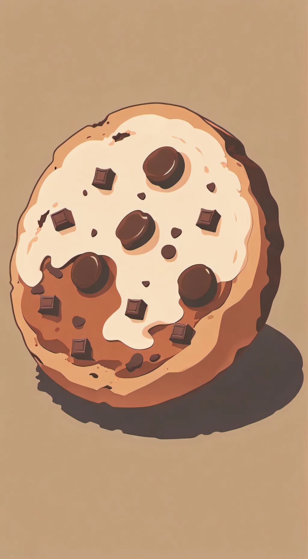 ai character: litteraly a cookie background