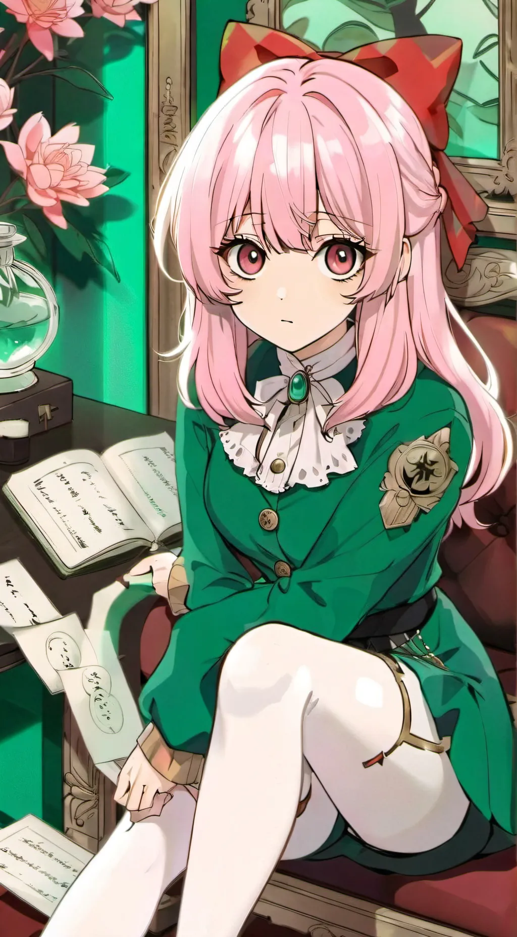 ai character: Cute but idiot  background