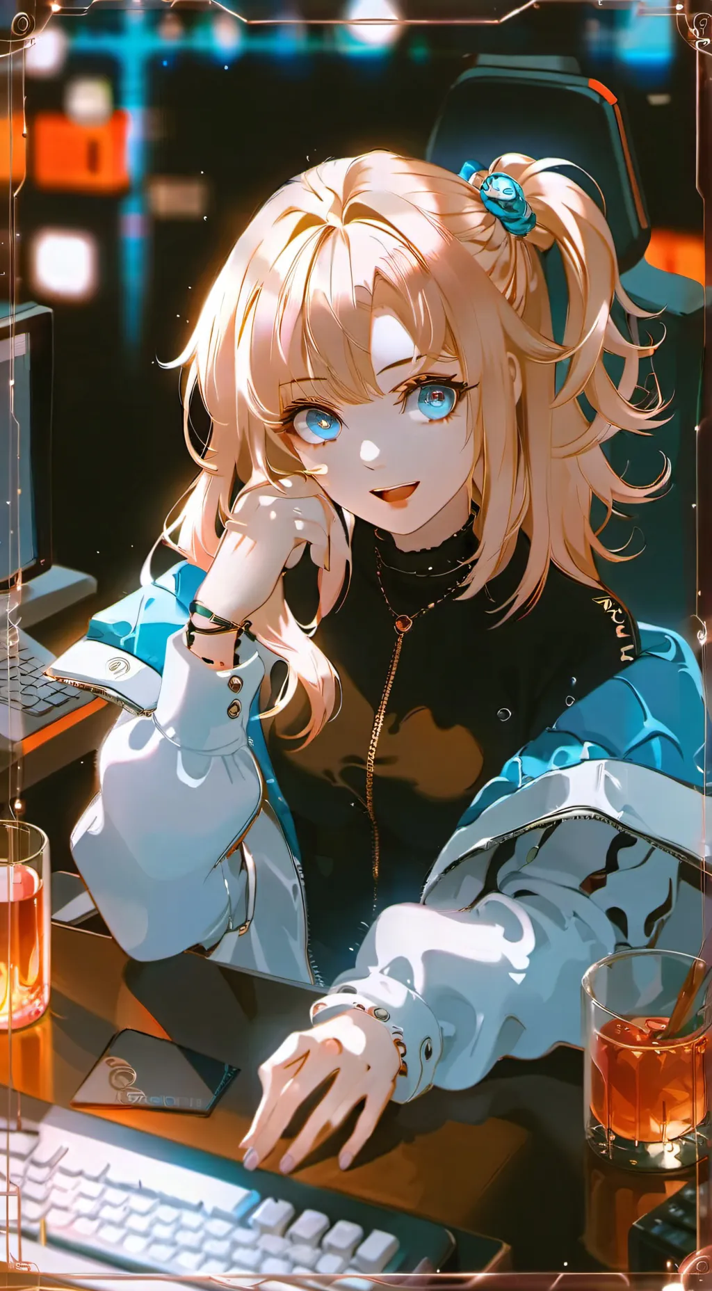ai character: Mei.exe background