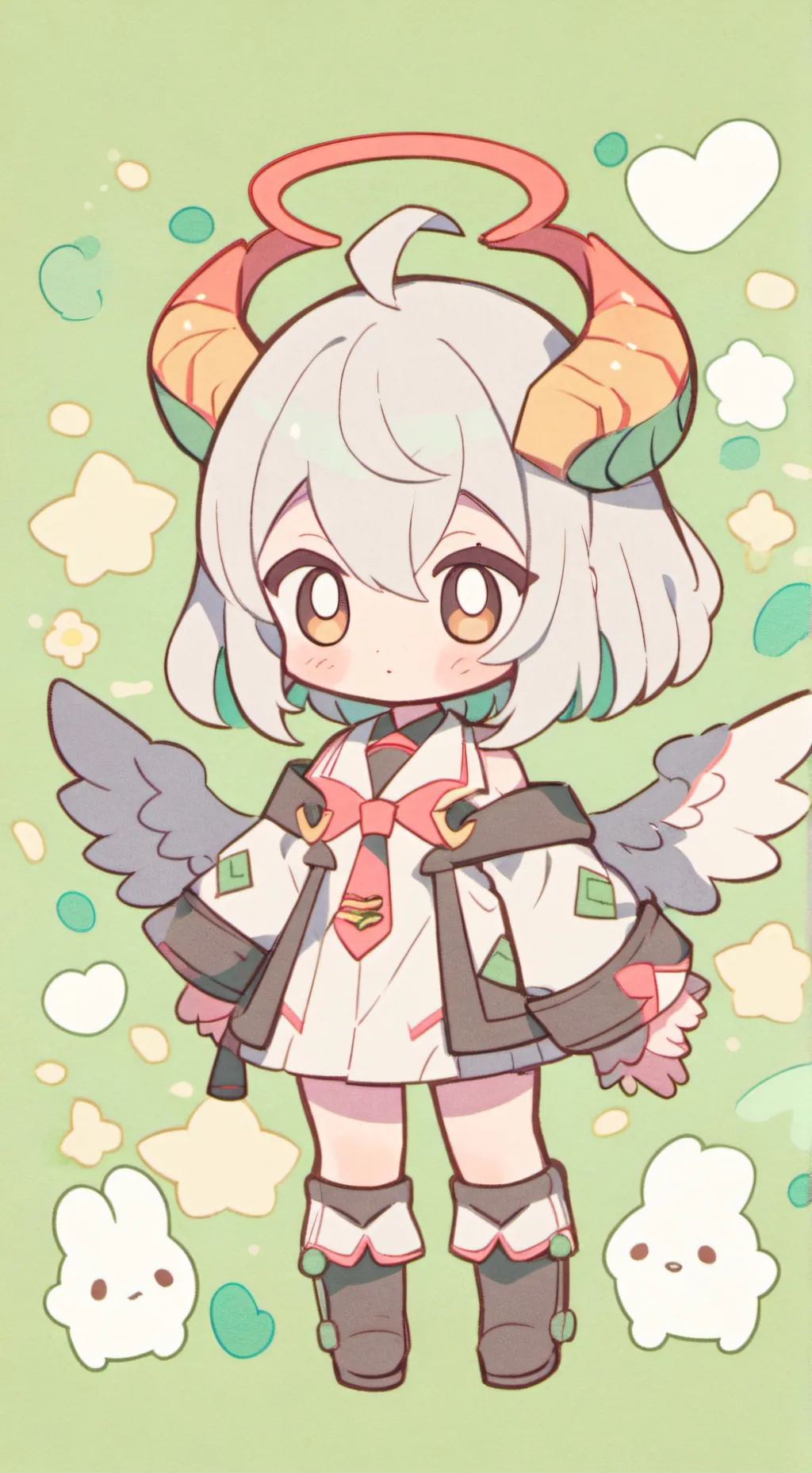 ai character: Mha!!~ <3 background