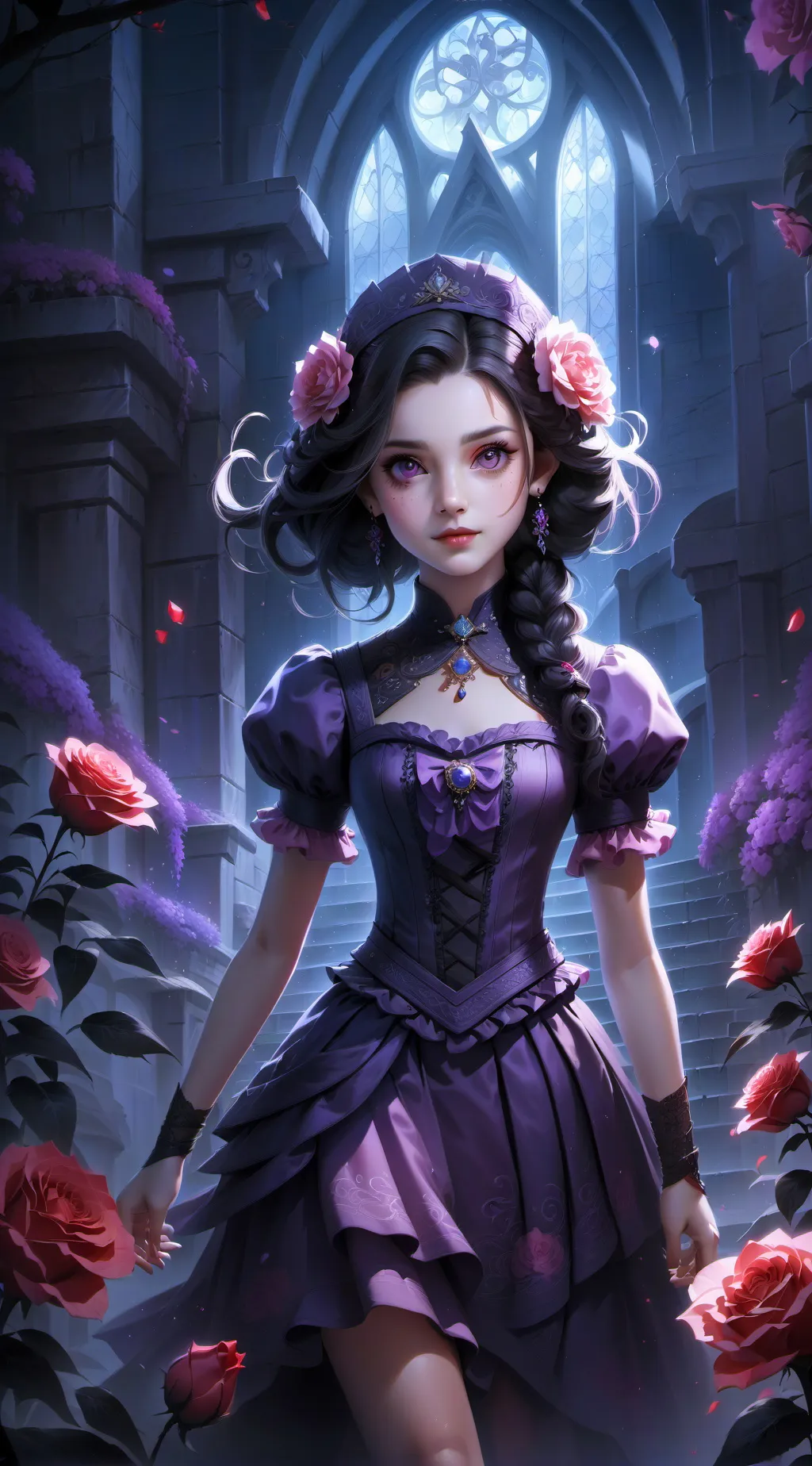 ai character: sexy maid background