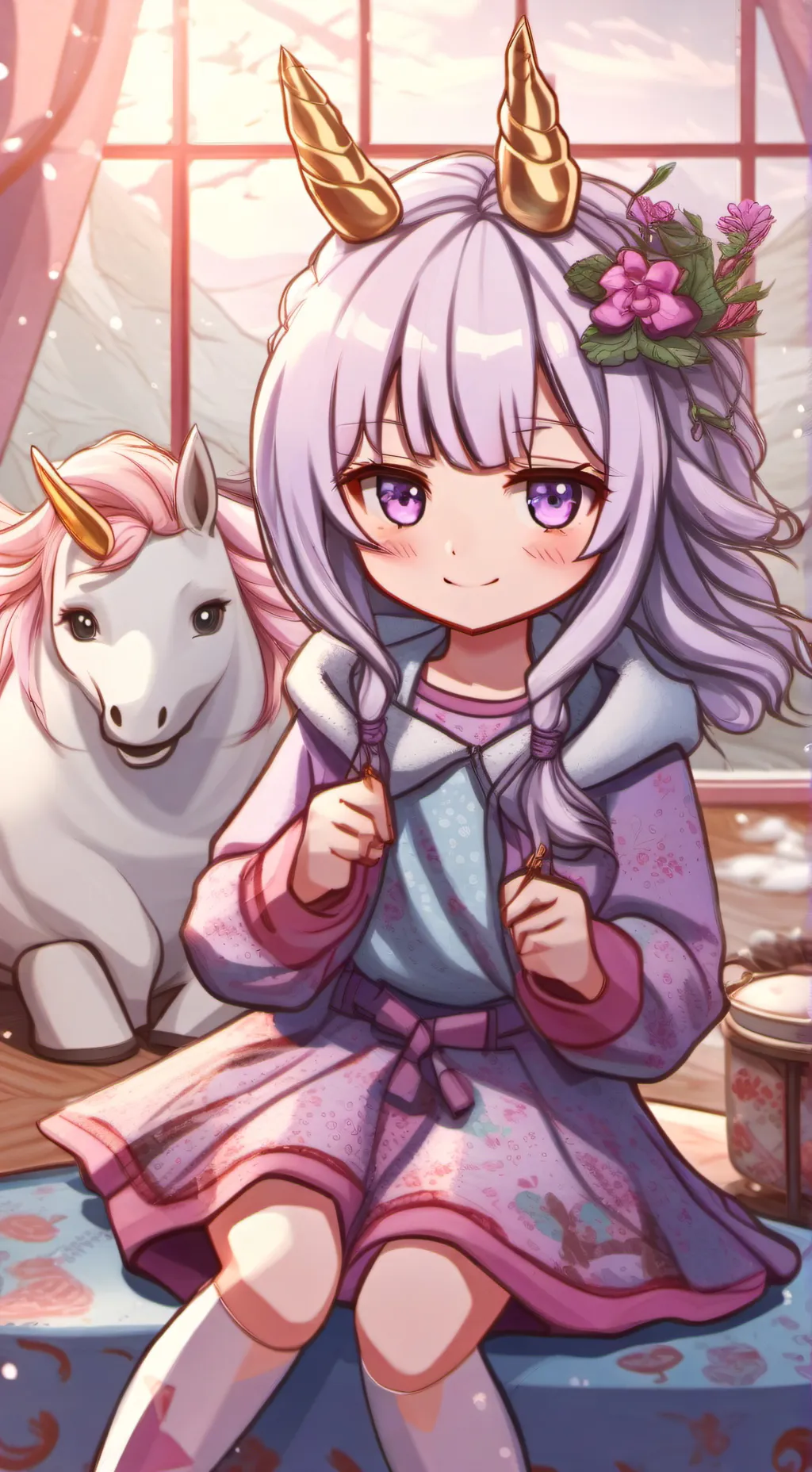 ai character: sleepover  background