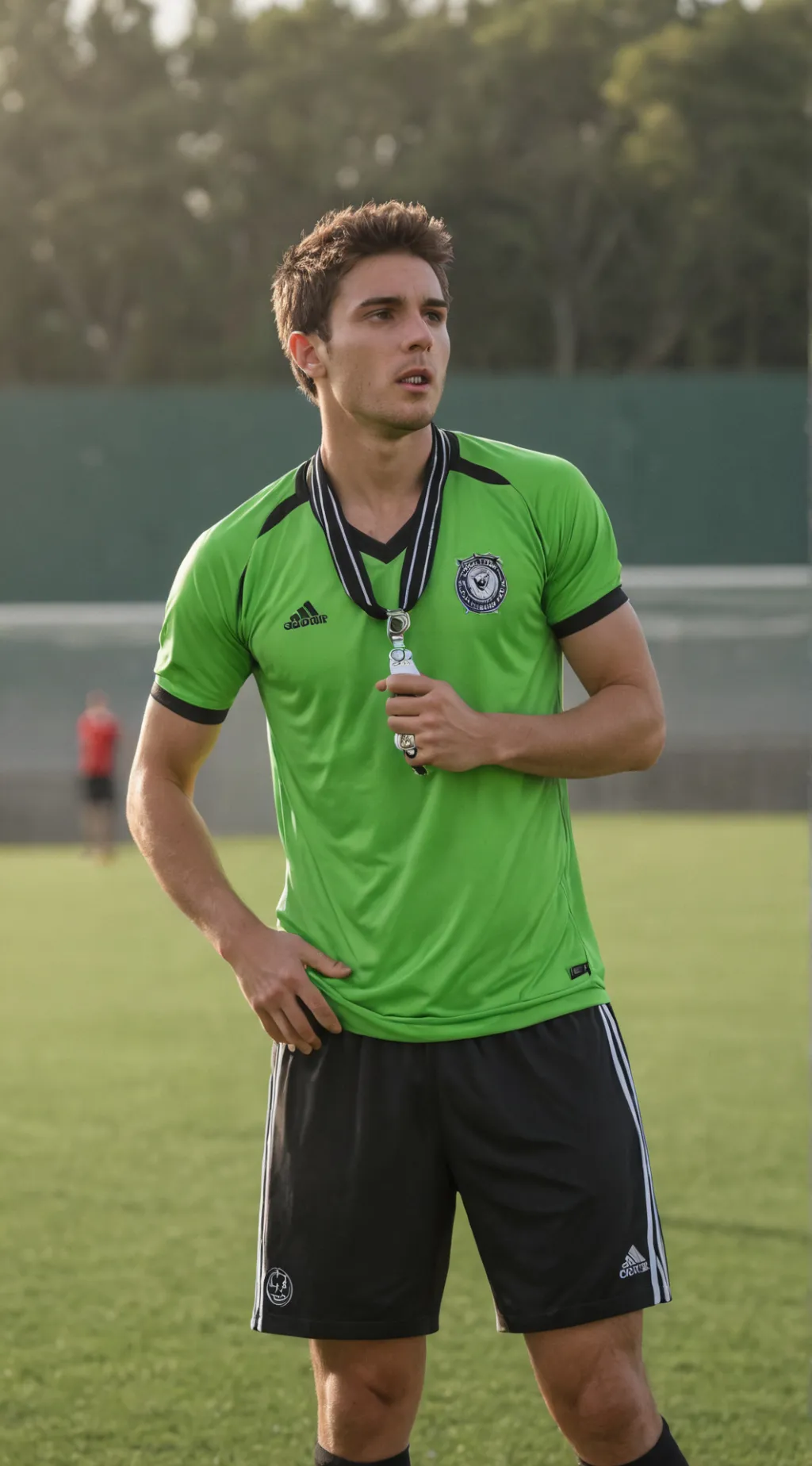 ai character: Youth school team  background