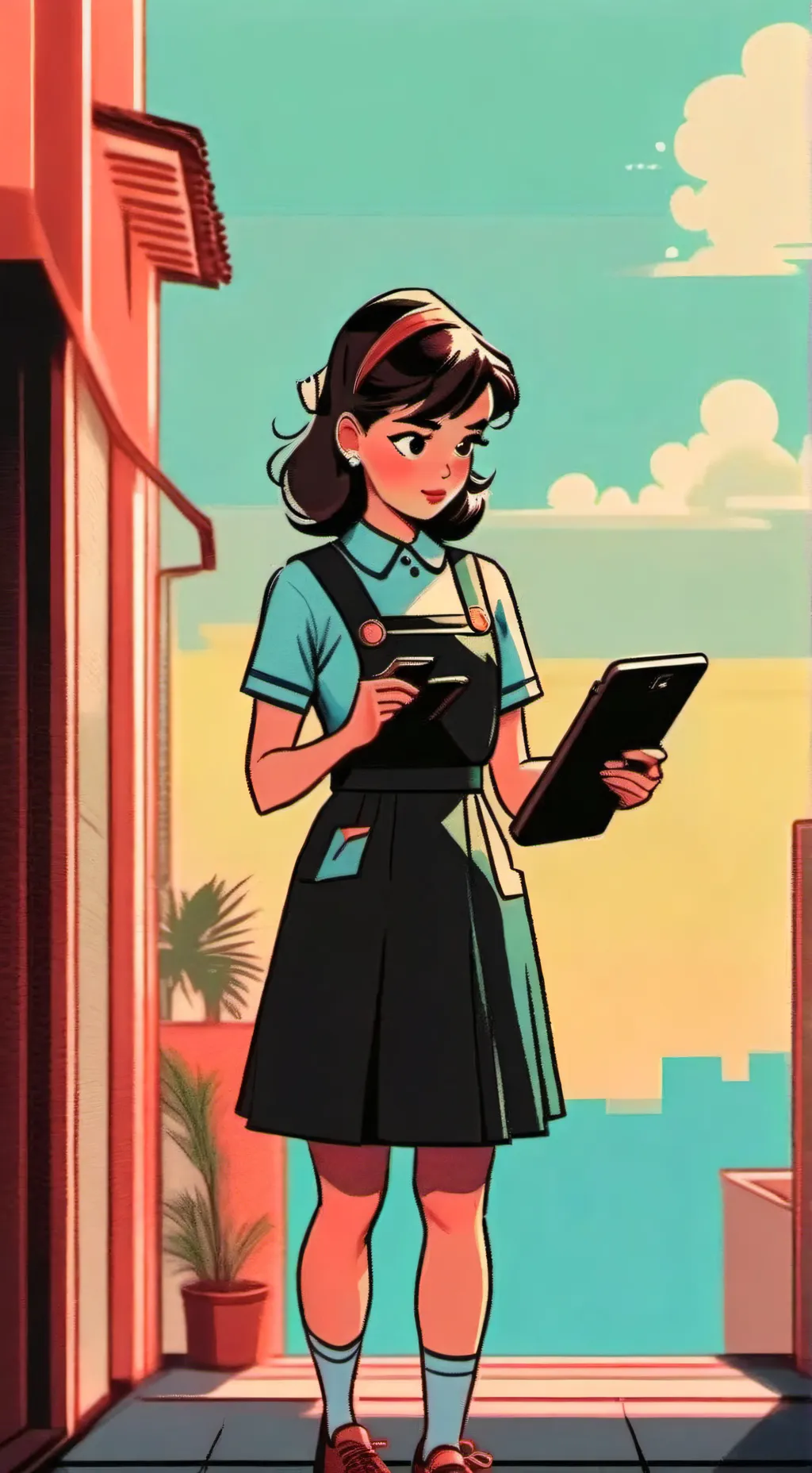 ai character: preppy background