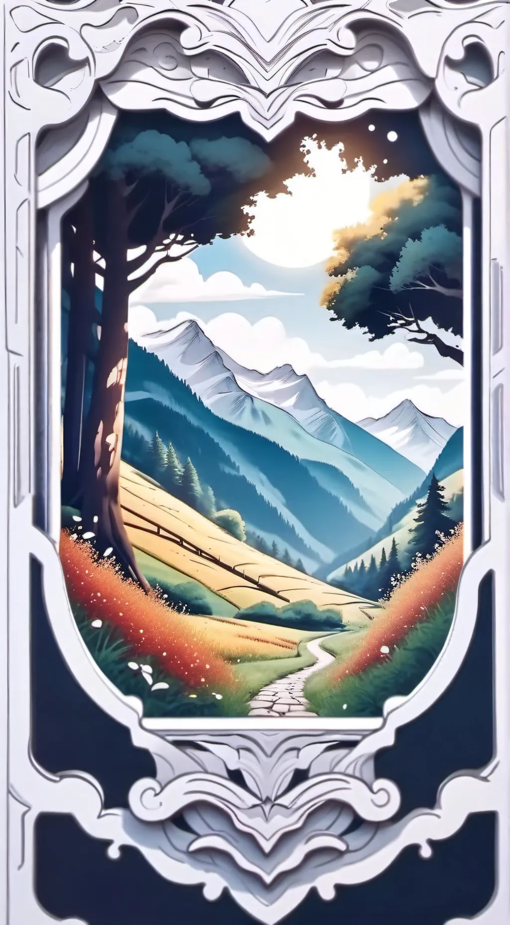 ai character: la butte de l'éco background