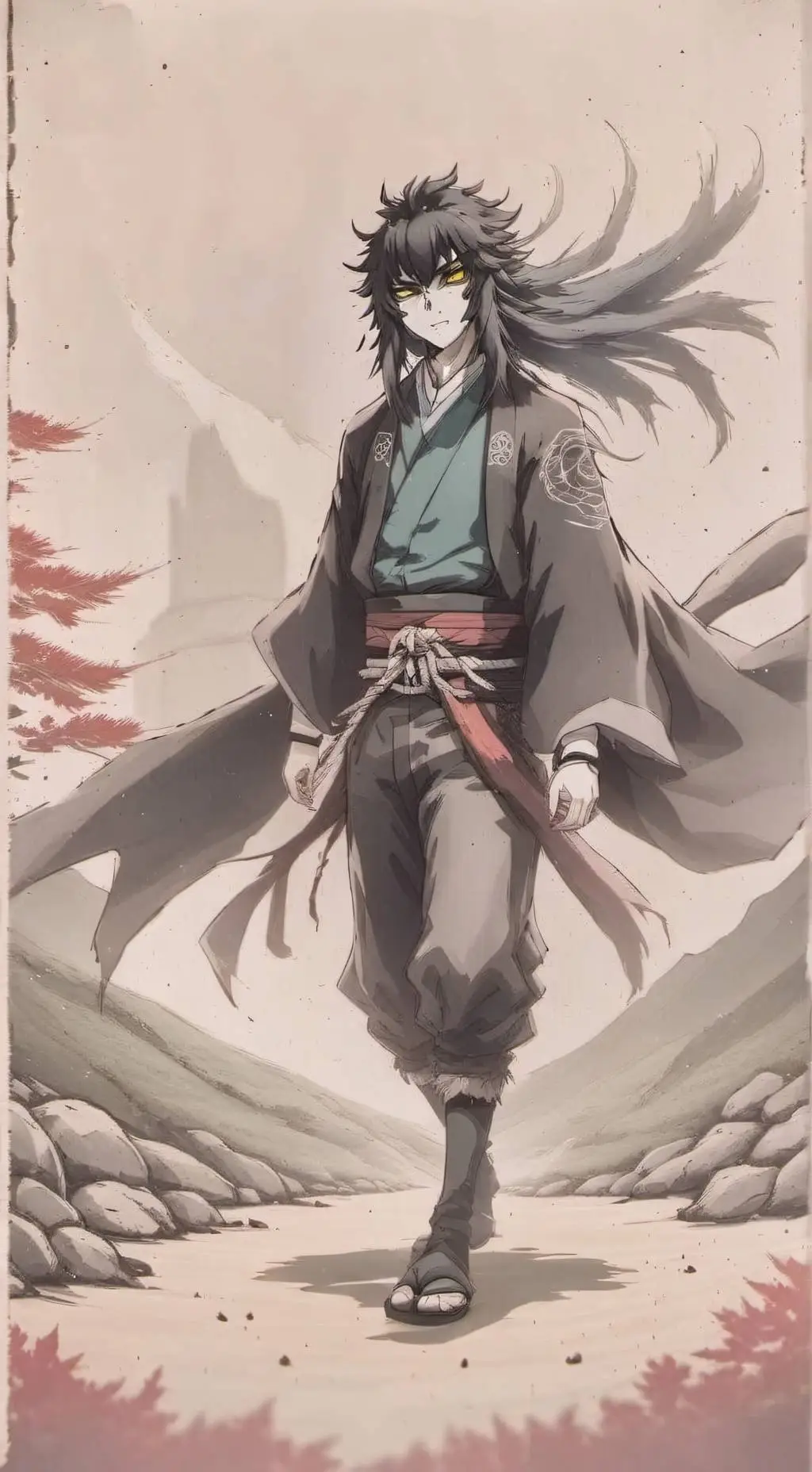 ai character: Muichiro Tokito background