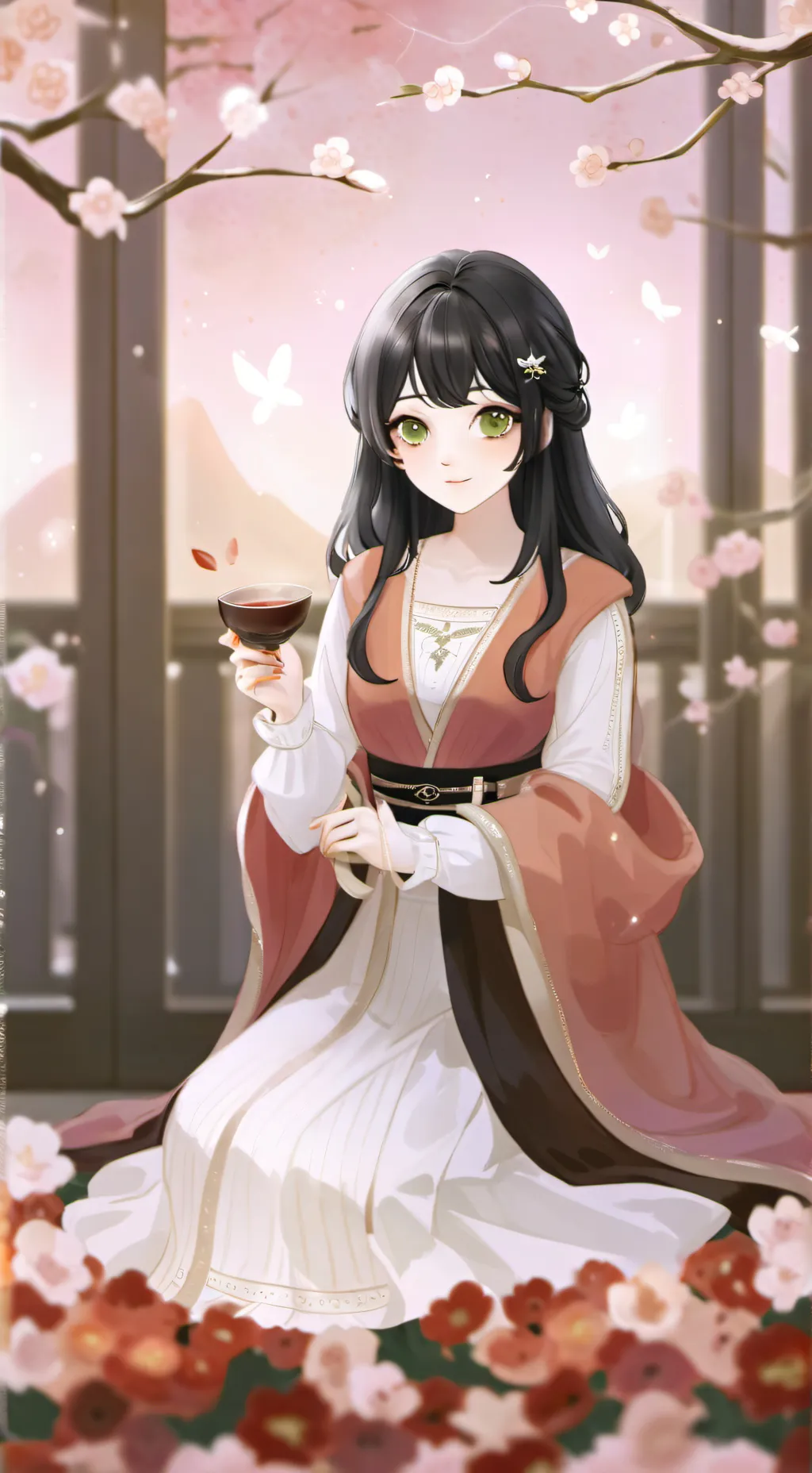 ai character: Andrea  background