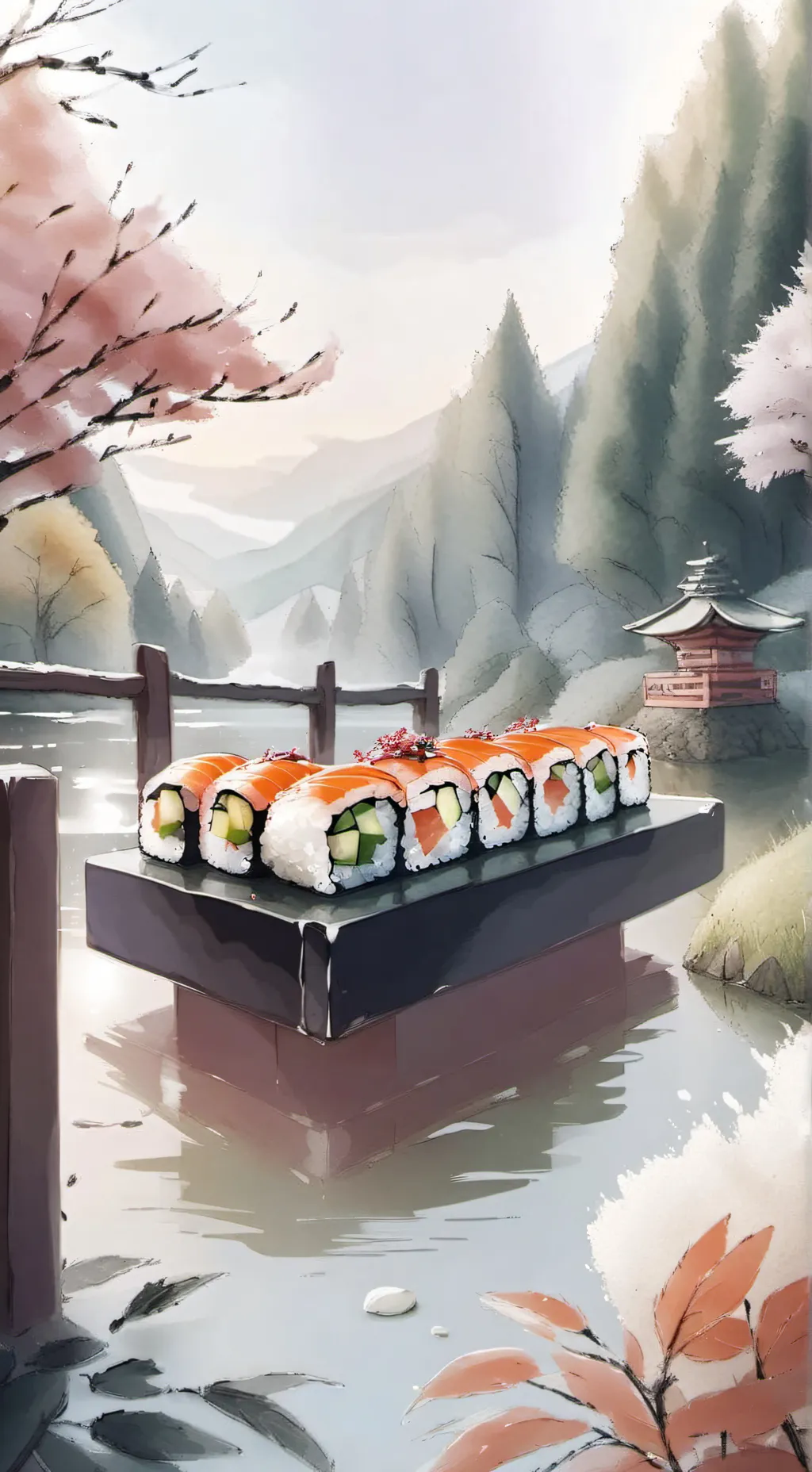 ai character: Kenji Sushi Shop! background
