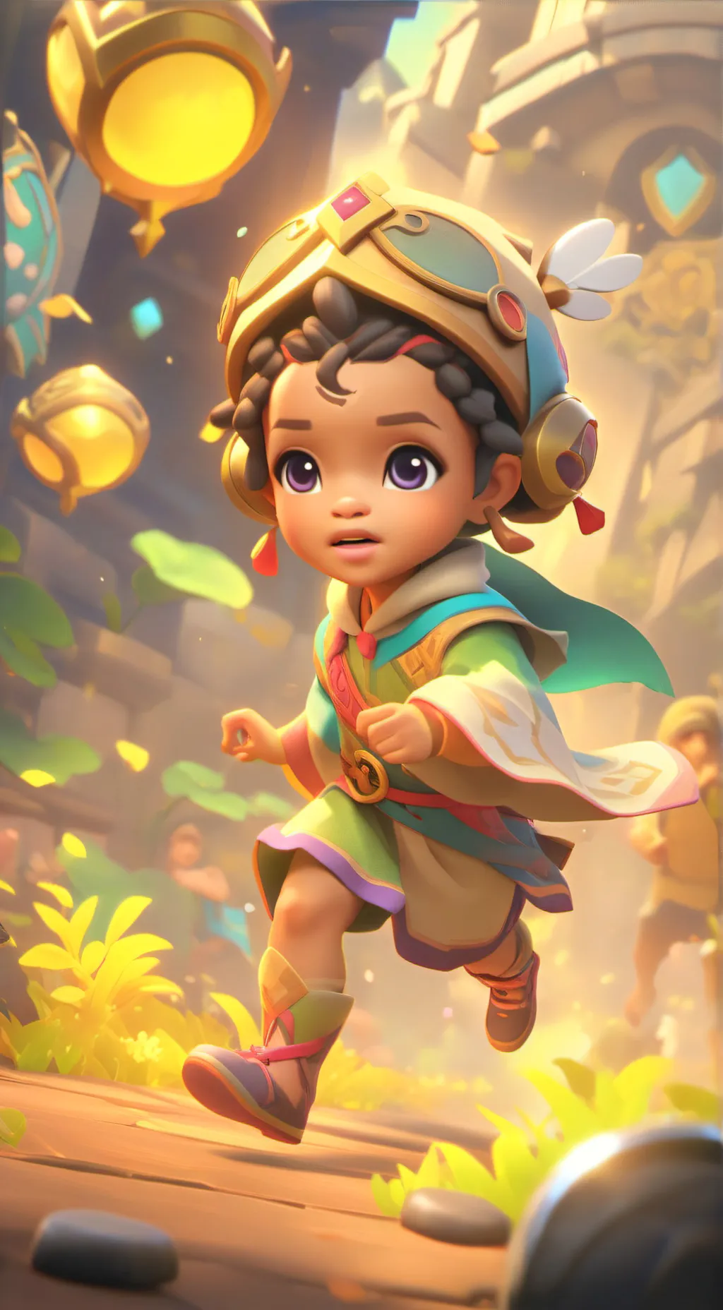 ai character: Tasny and tamy background