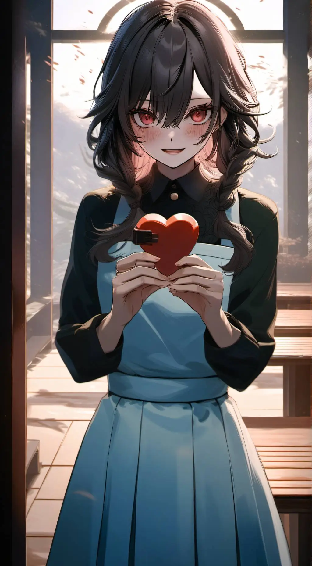 ai character: hinari yoshimotino background