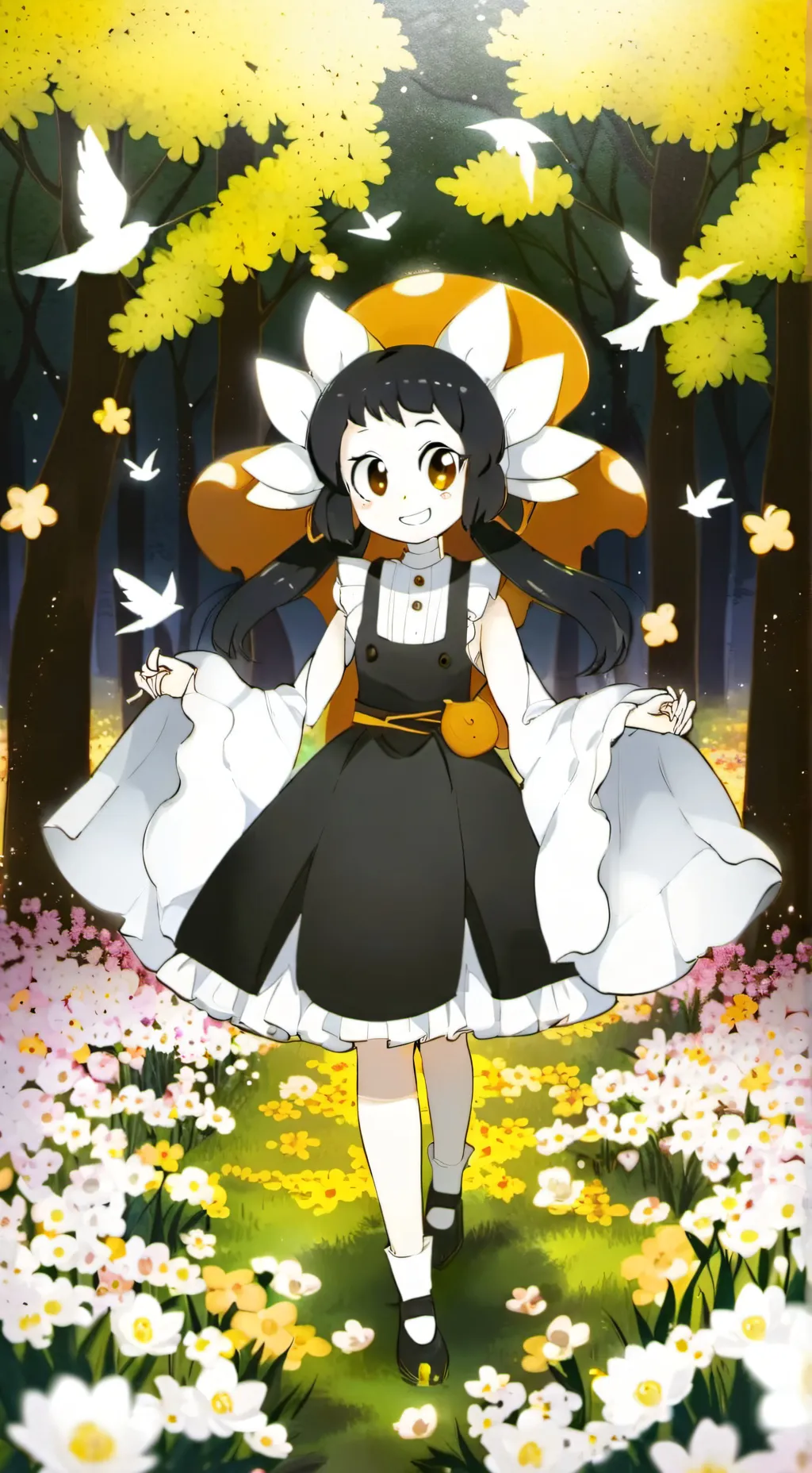 ai character: Dandys world background