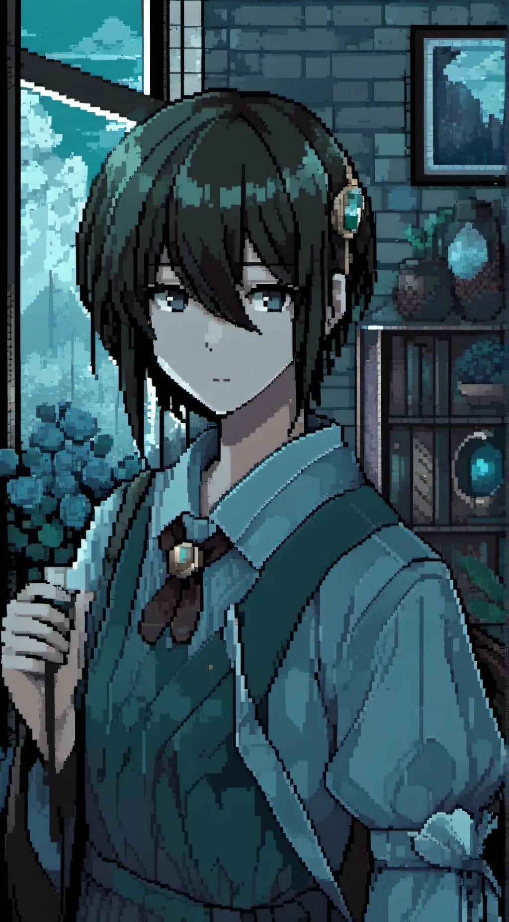 ai character: lucas  background