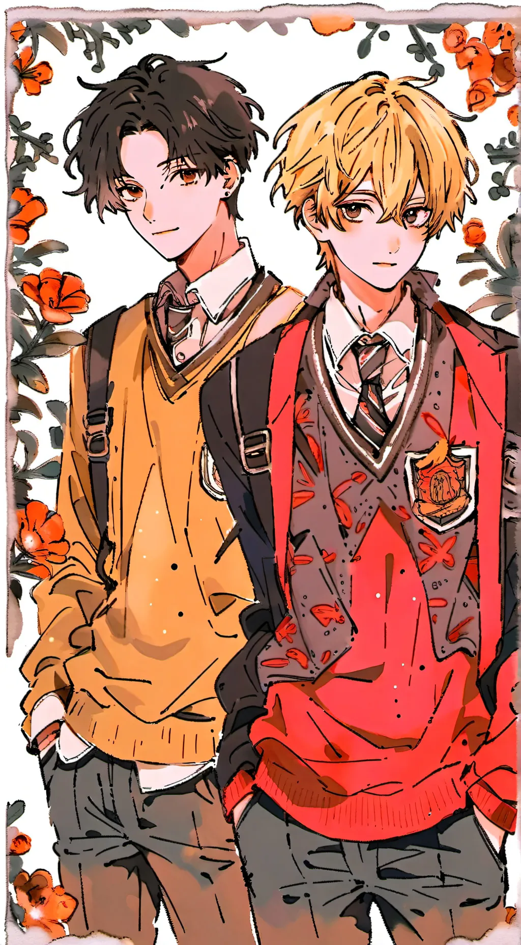 ai character: Luke & Rei background