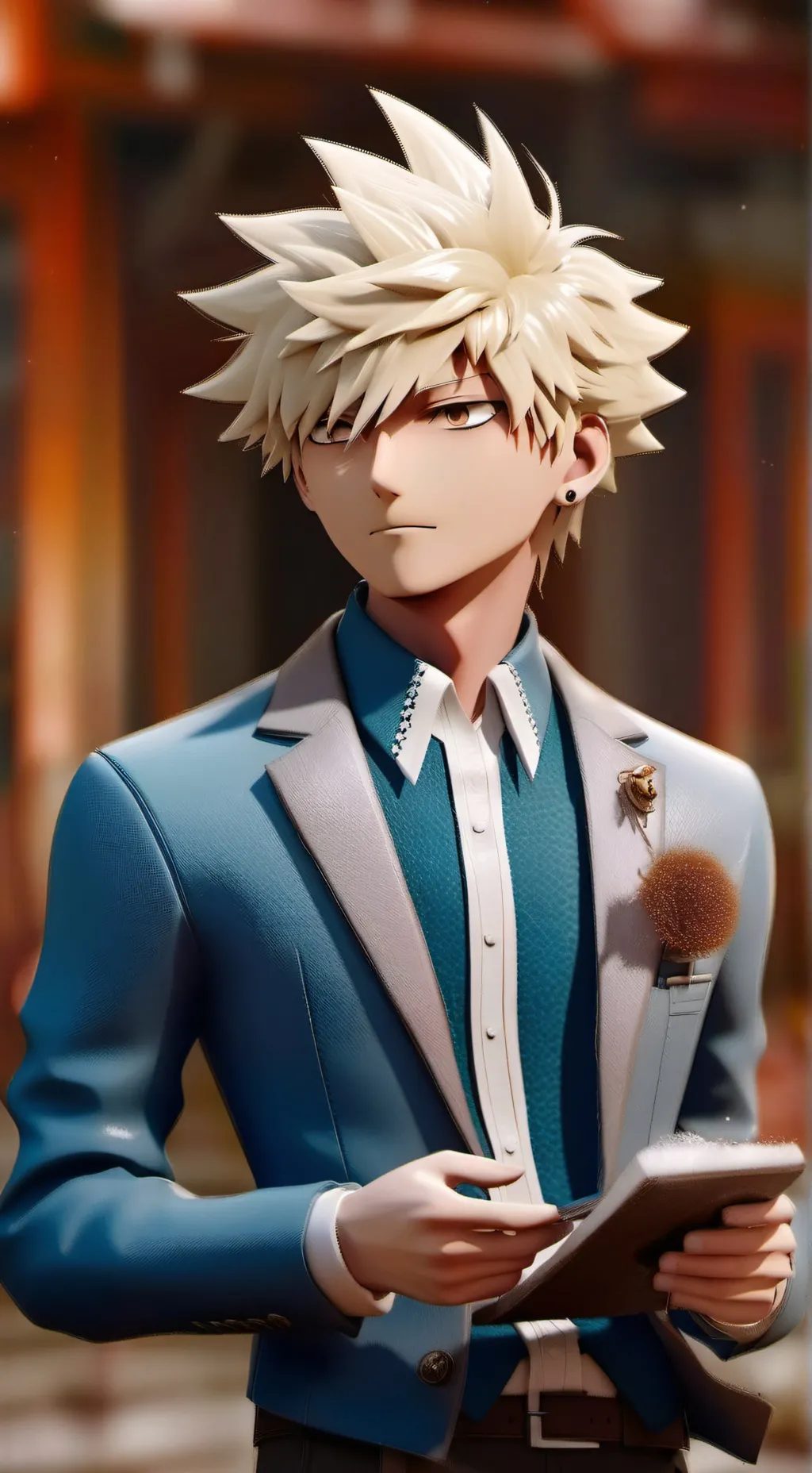 ai character: katsuki bakugo  background