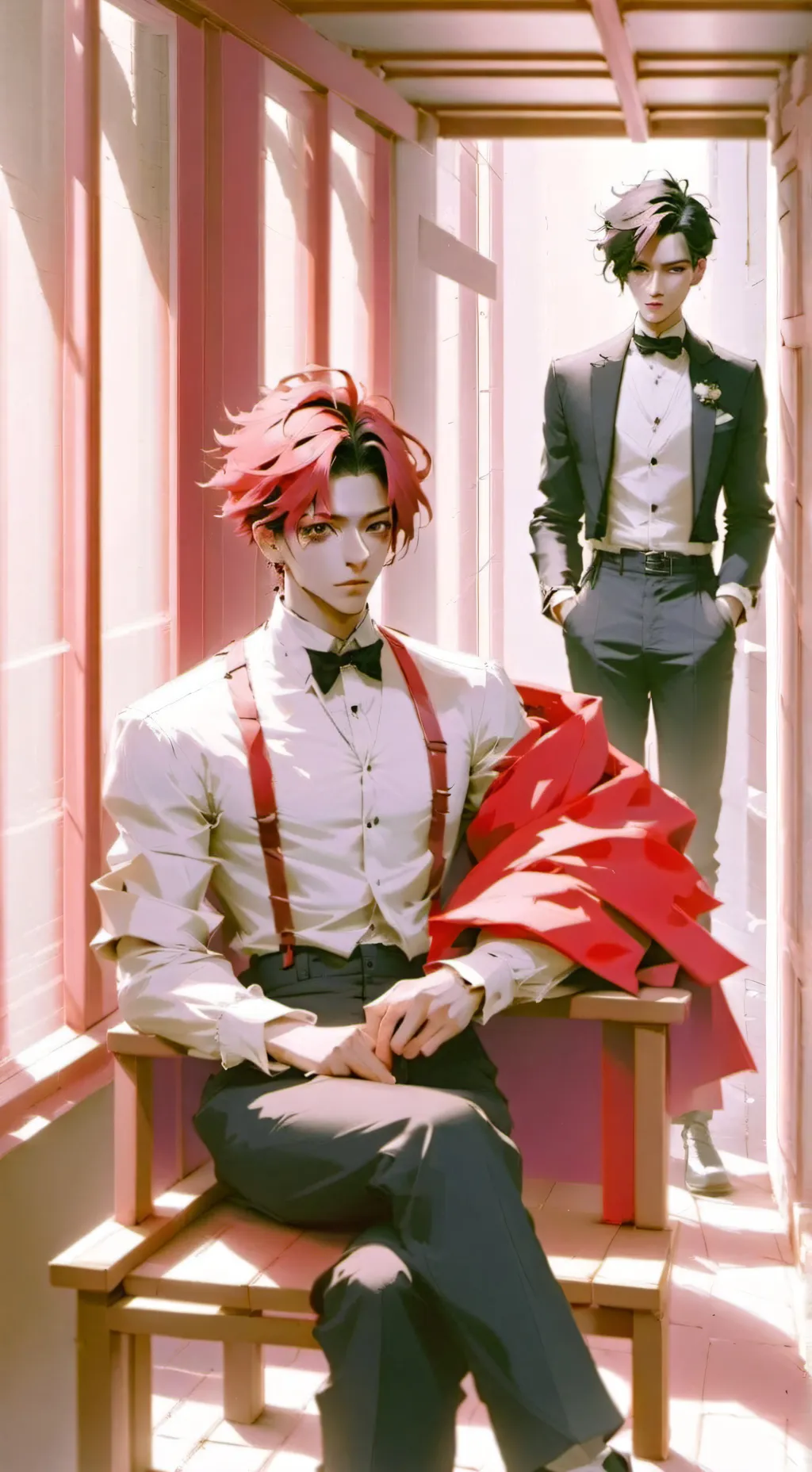 ai character: Maxence et Louis background