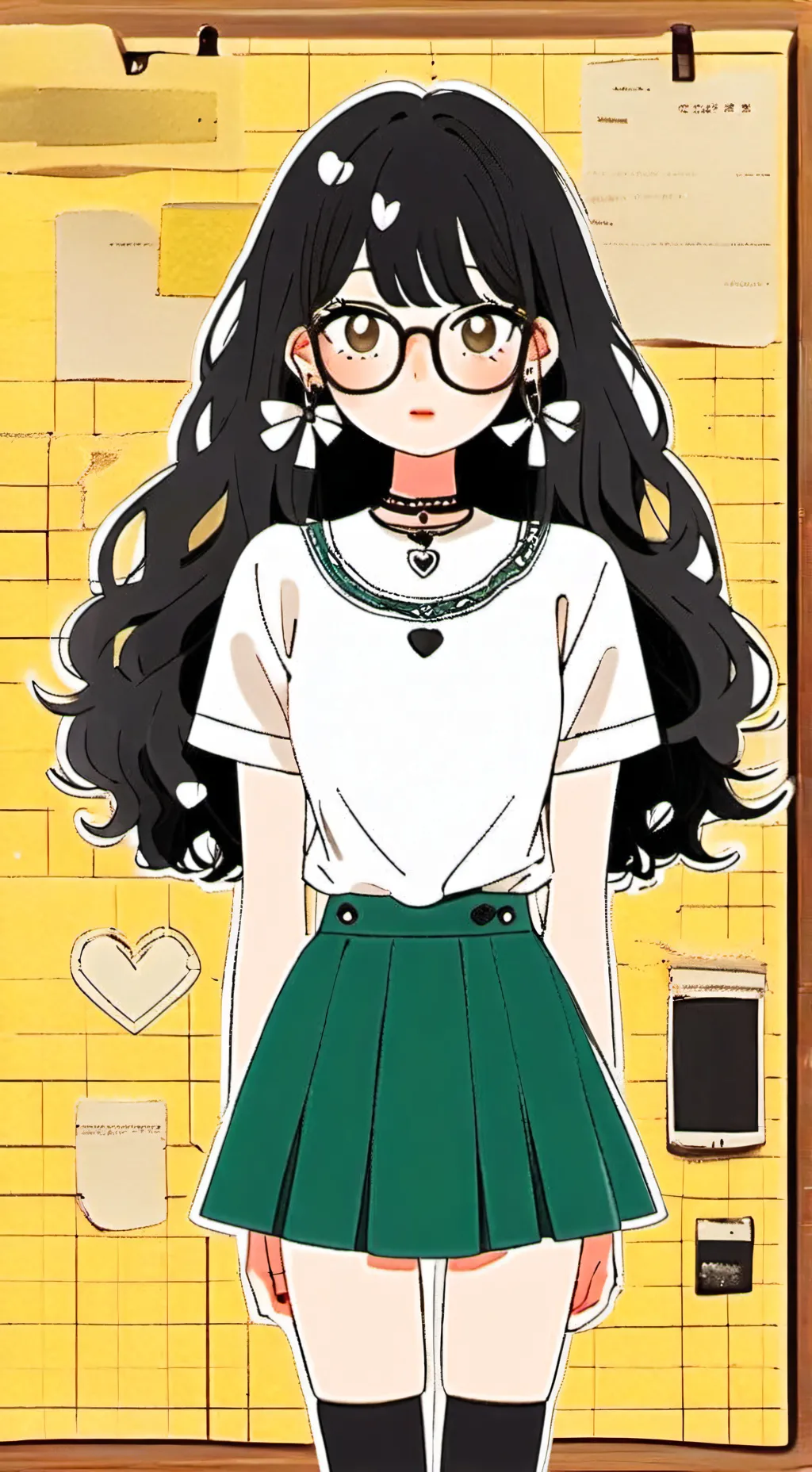 ai character: hh school pick me background