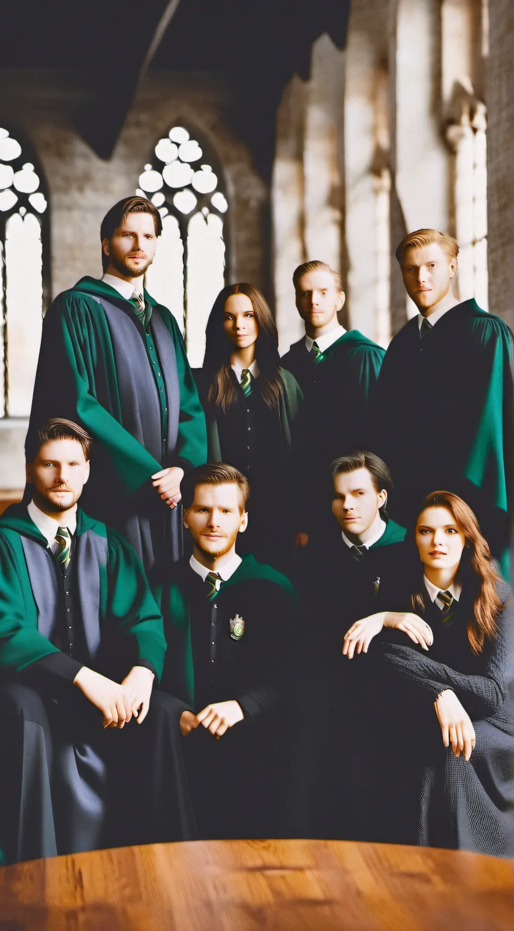 ai character: Slytherin gang  background