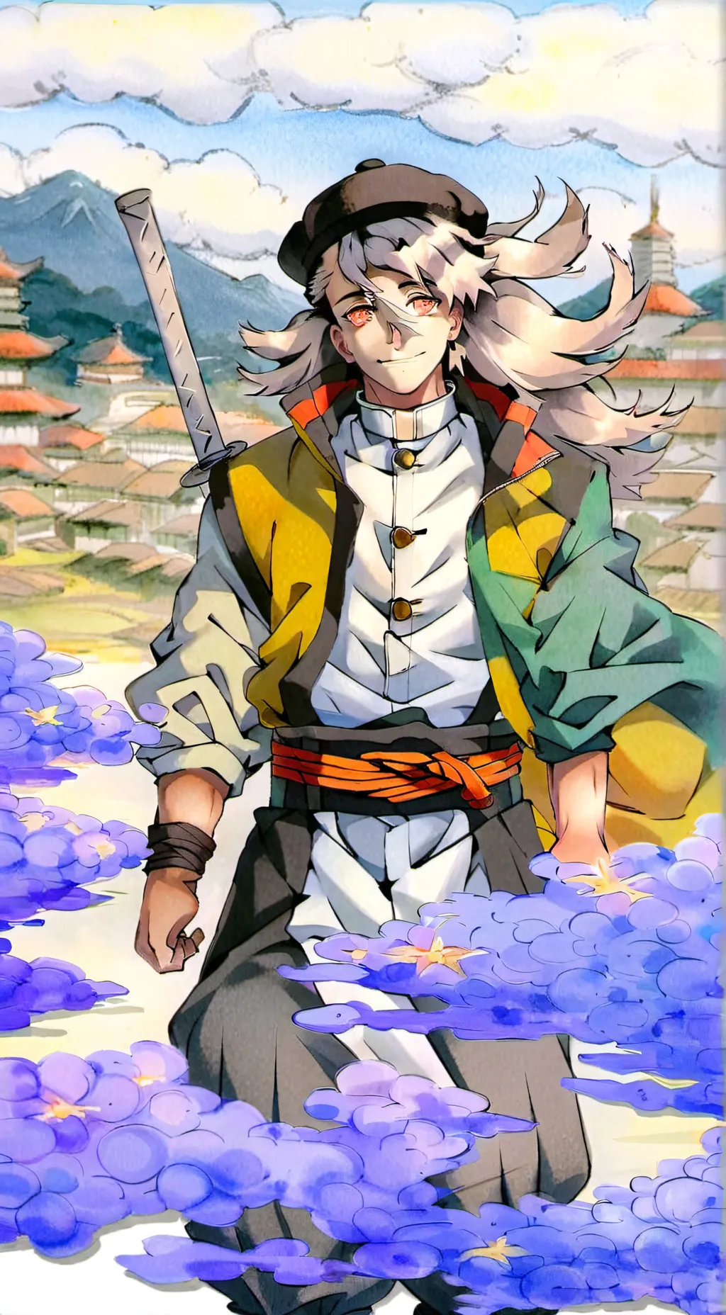 ai character:  Douma the b4 background