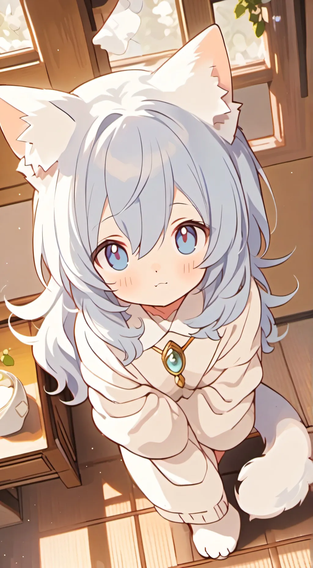 ai character: White Whisker background