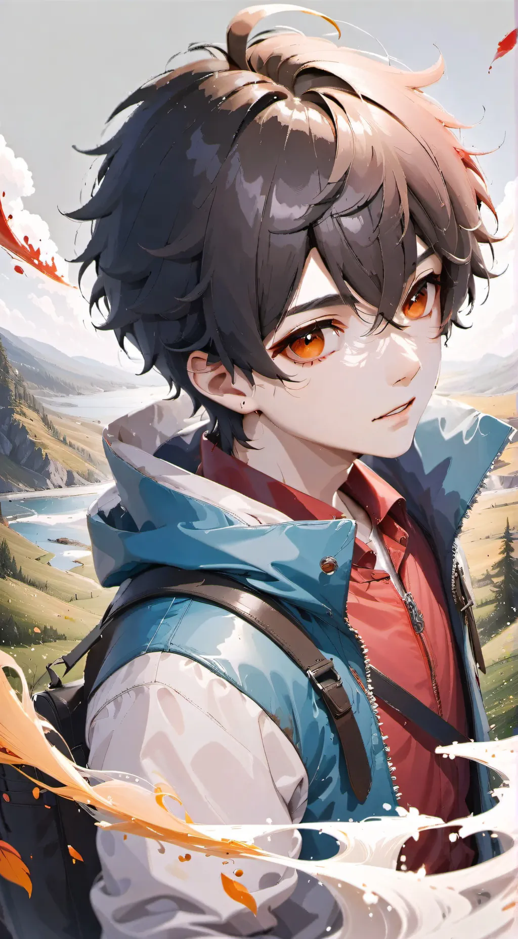 ai character: Big Hiro 6 :3 background