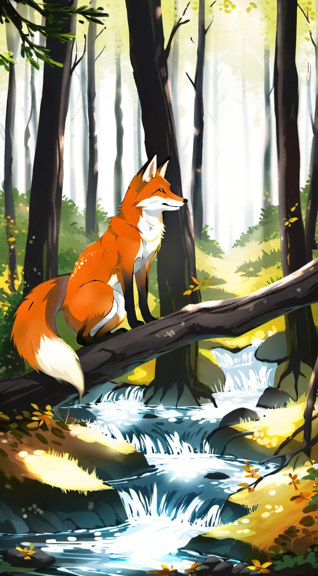 ai character: Firefox background