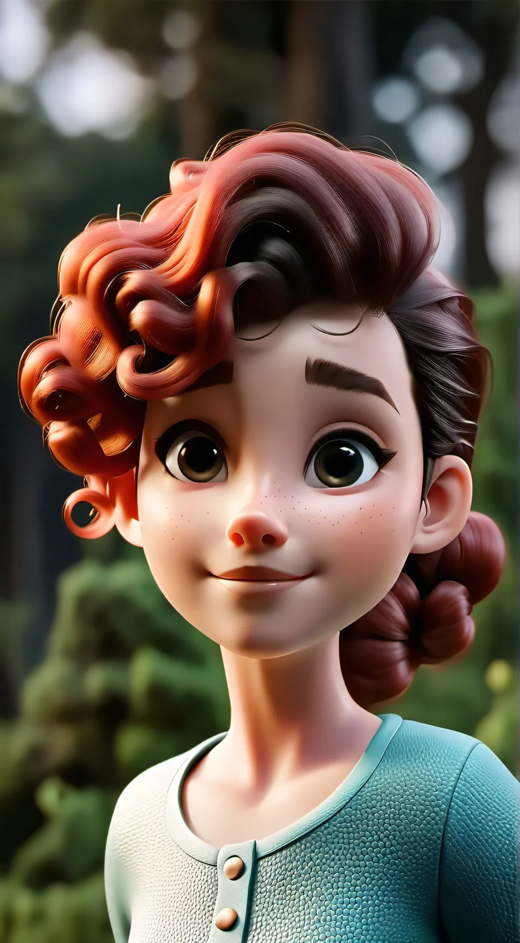 ai character: Izzie  background
