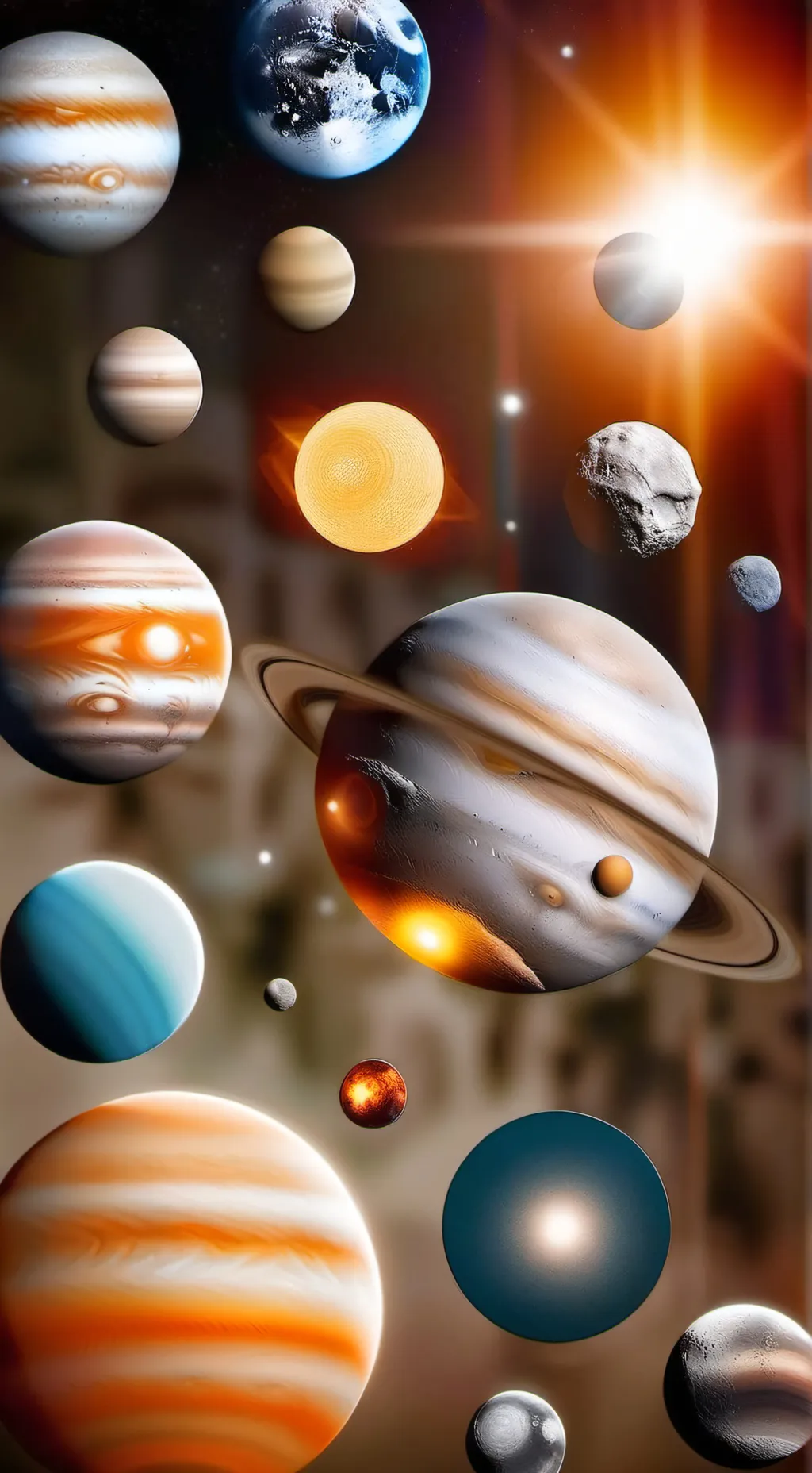 ai character: Solar system background