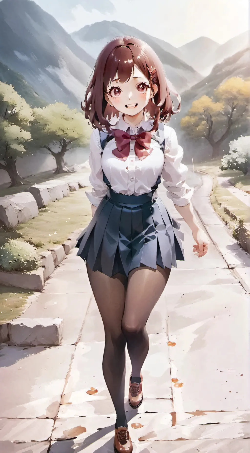 ai character: First day at UA background
