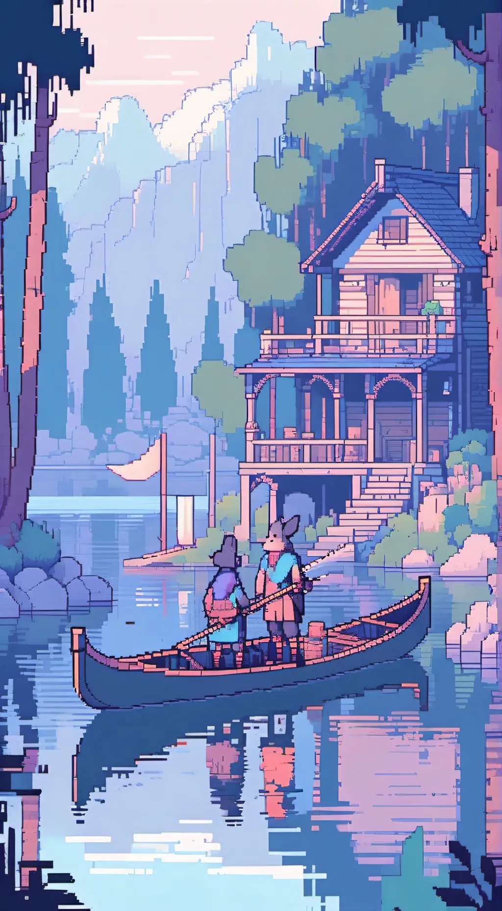 ai character: Summer camp background