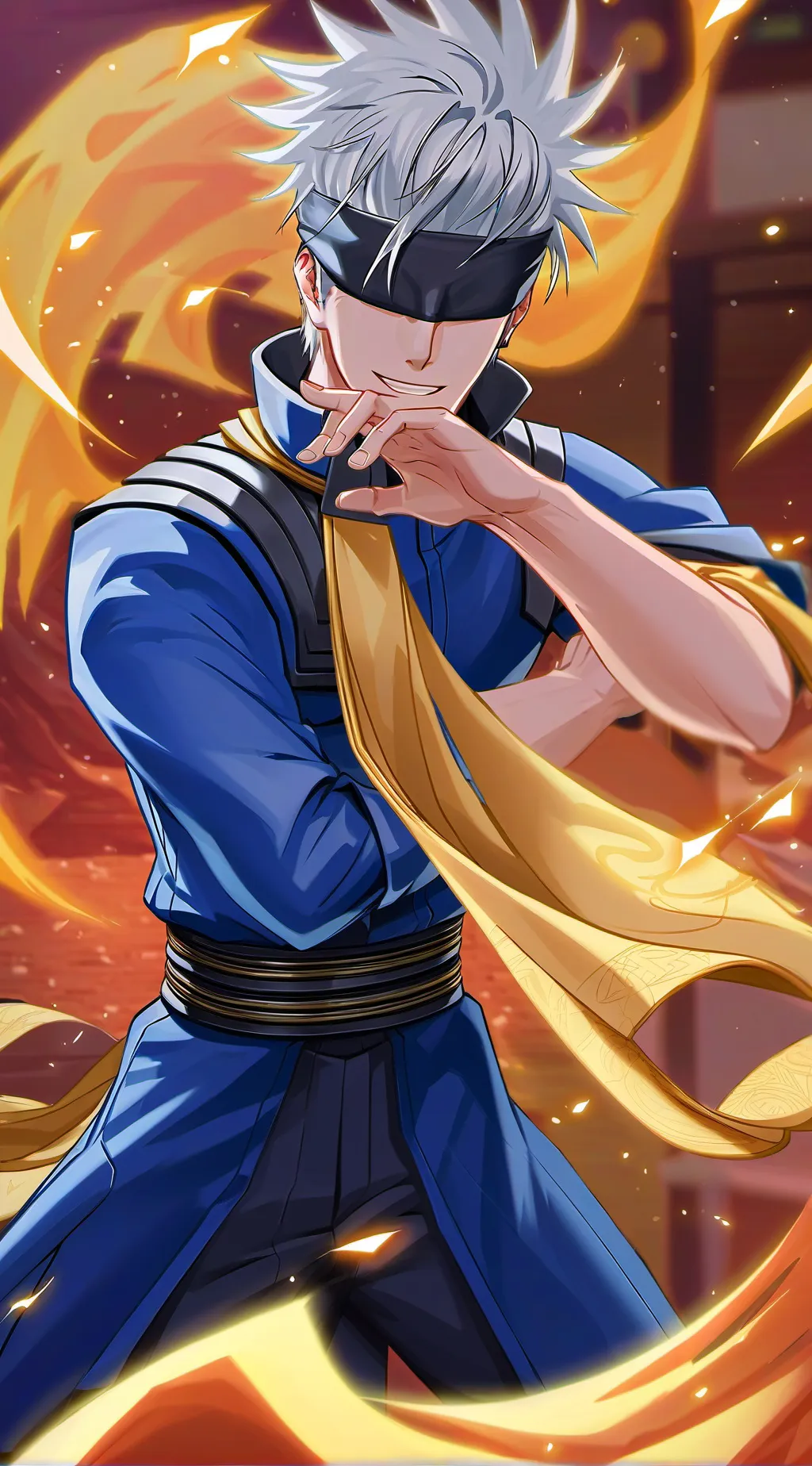 ai character: Gojo Satoru background