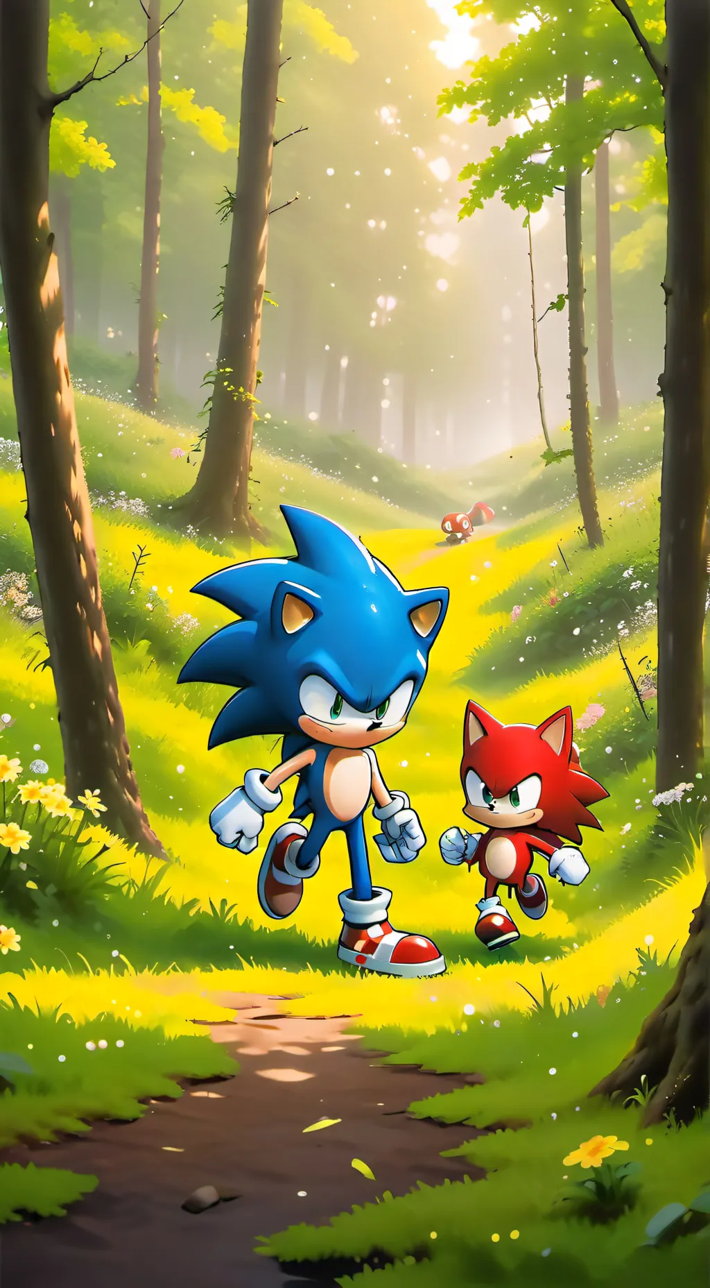ai character: Sonics shower XD background