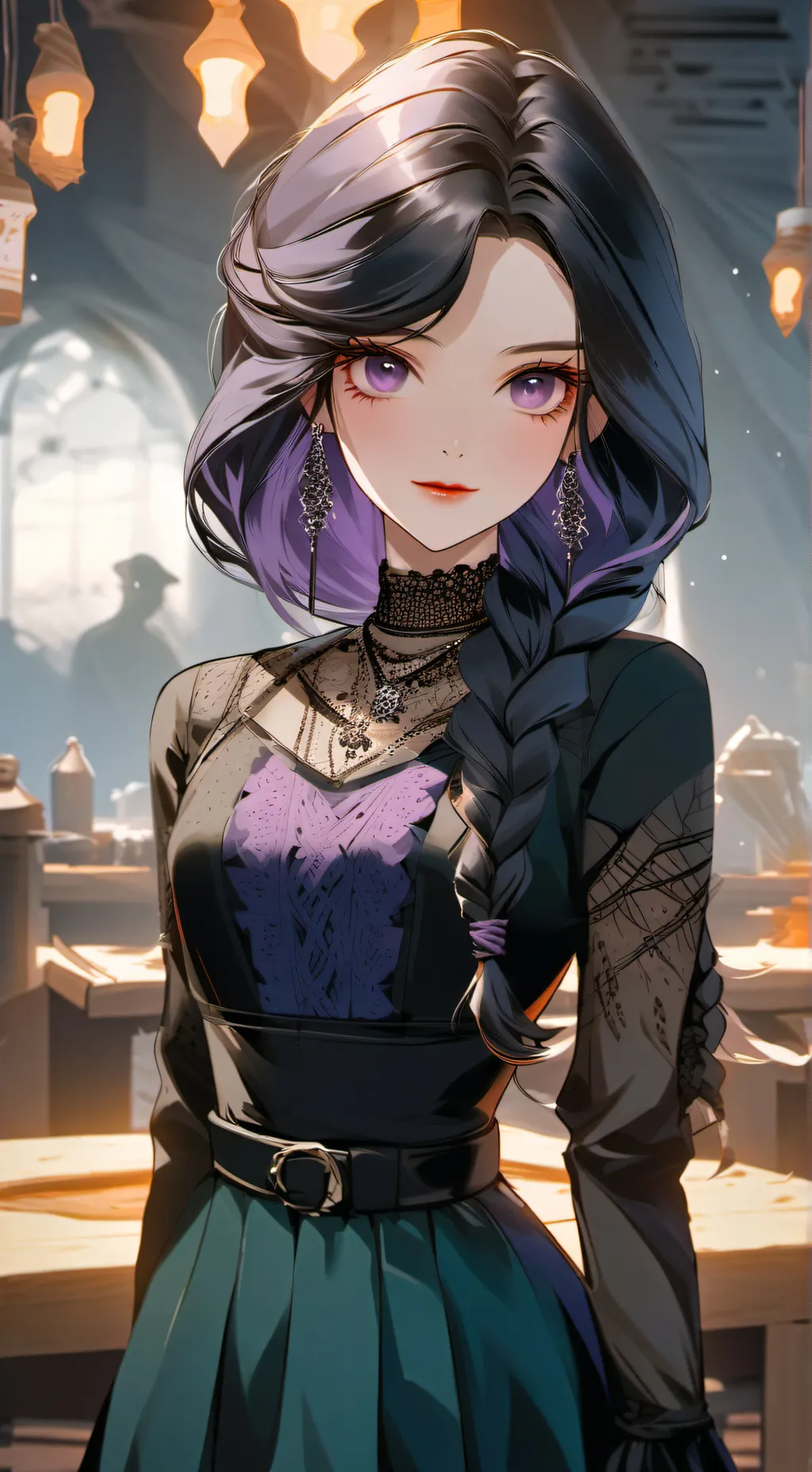 ai character: Hanajima  background