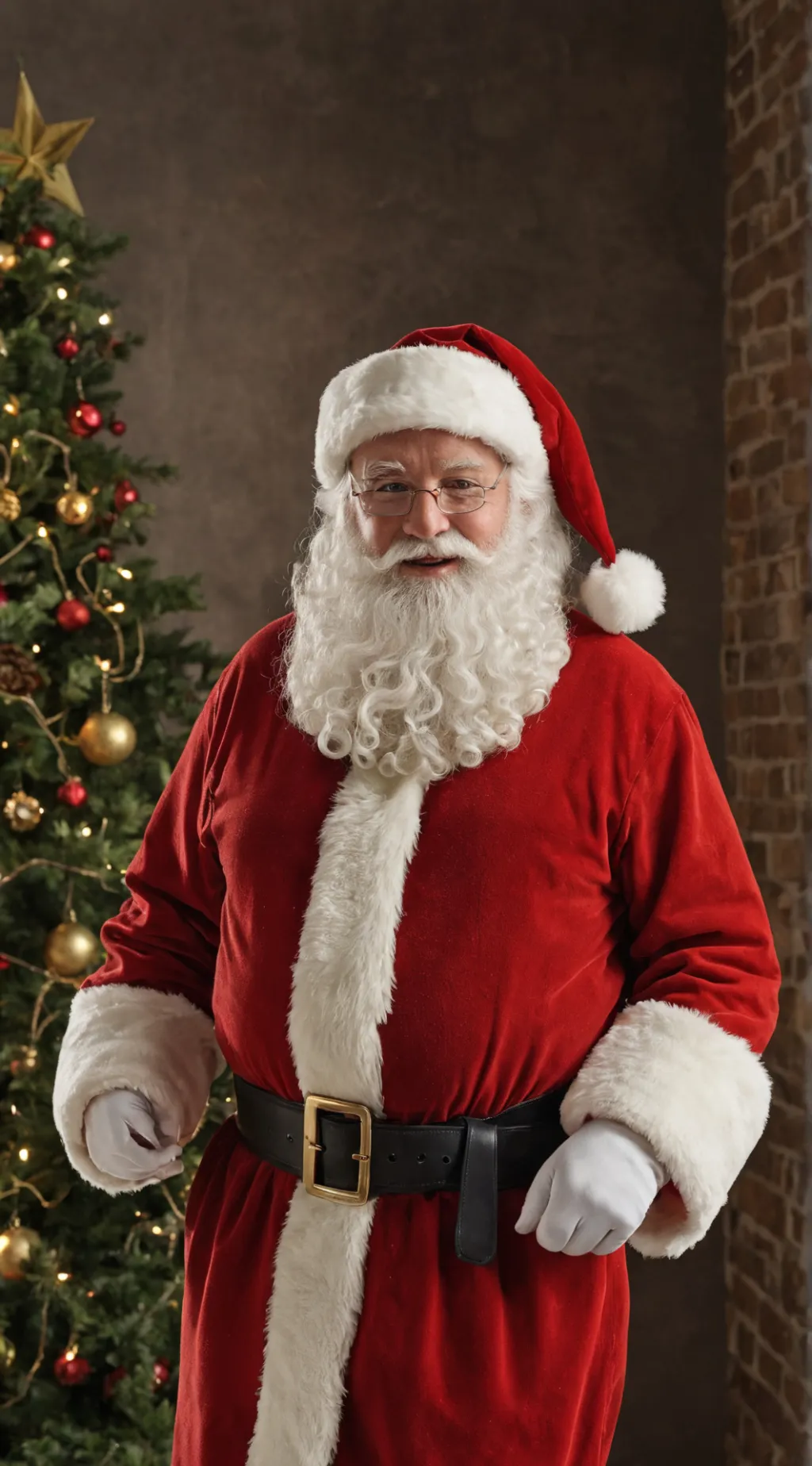 ai character: Santa Claus background