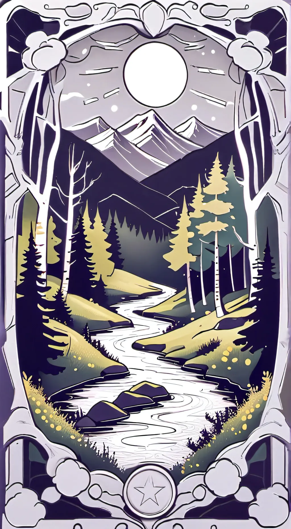 ai character: the forest background