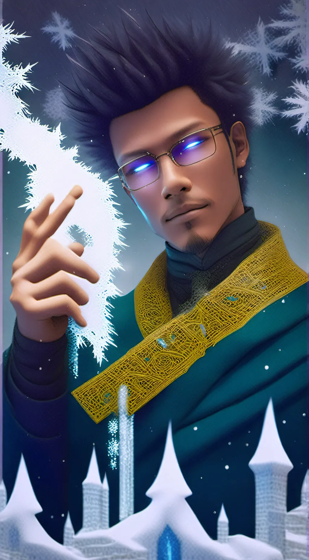 ai character: Frost background