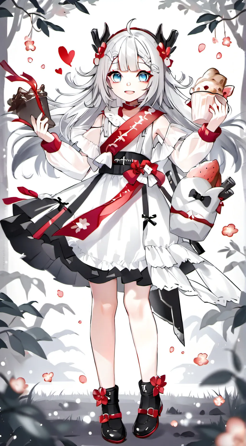ai character: black  x willow   background