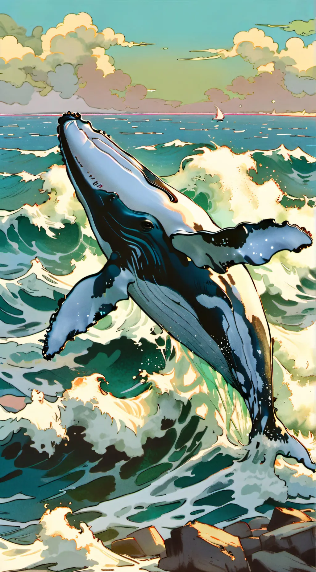 ai character: The Whale background